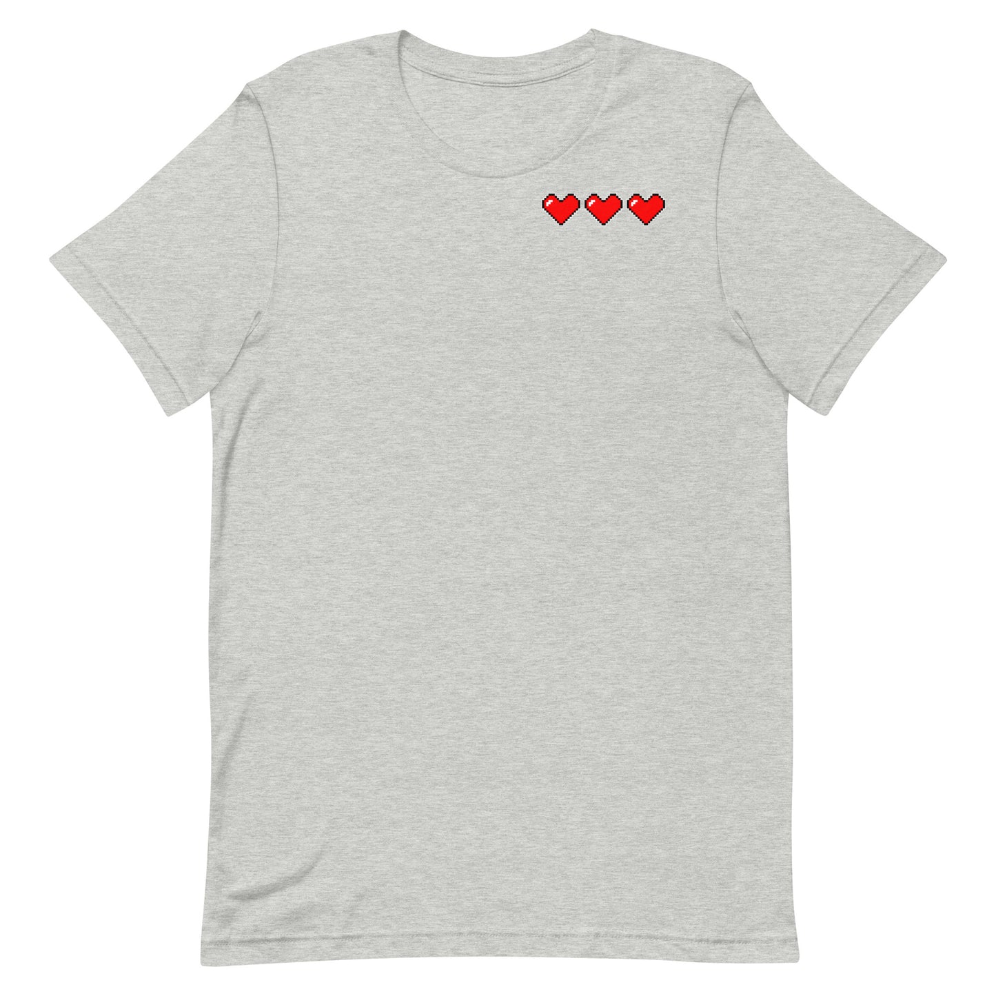 Three hearts - T-Shirt - Heathered, color blends