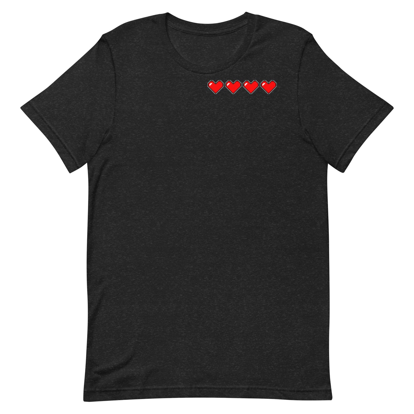 Four hearts - T-Shirt - Heathered, color blends