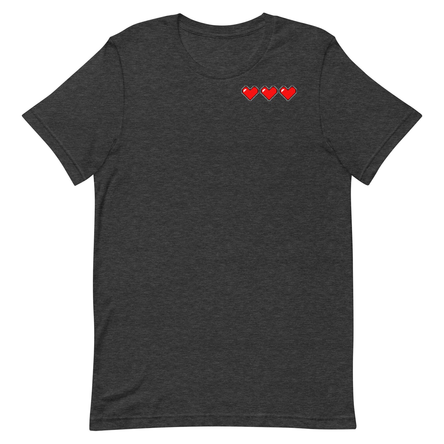 Three hearts - T-Shirt - Heathered, color blends