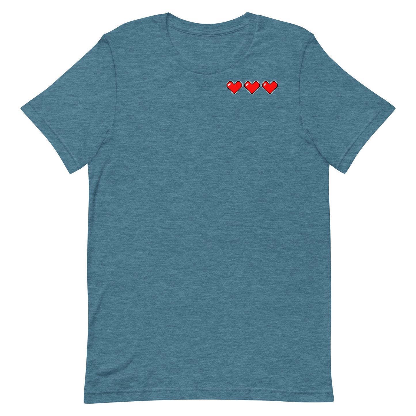 Three hearts - T-Shirt - Heathered, color blends