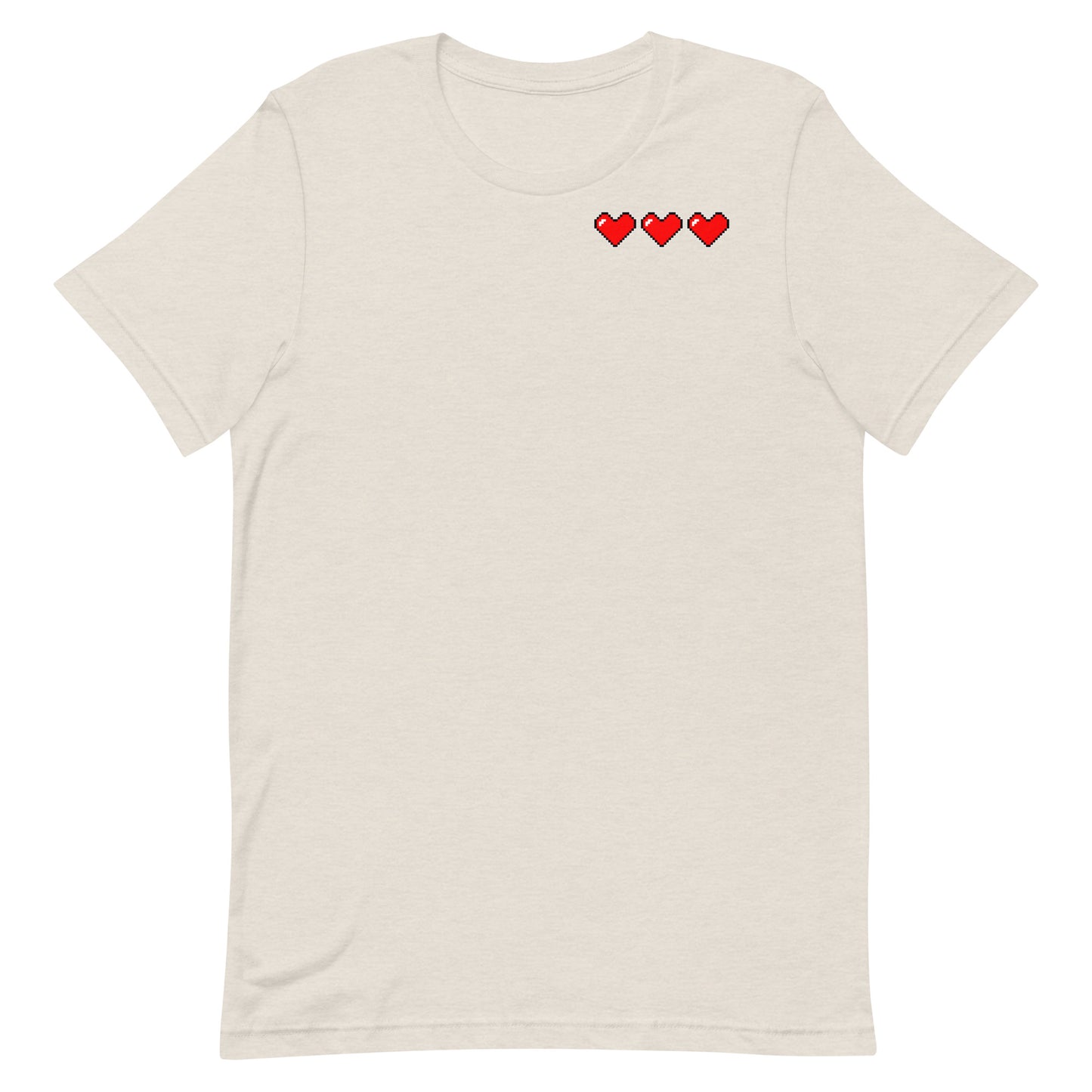 Three hearts - T-Shirt - Heathered, color blends
