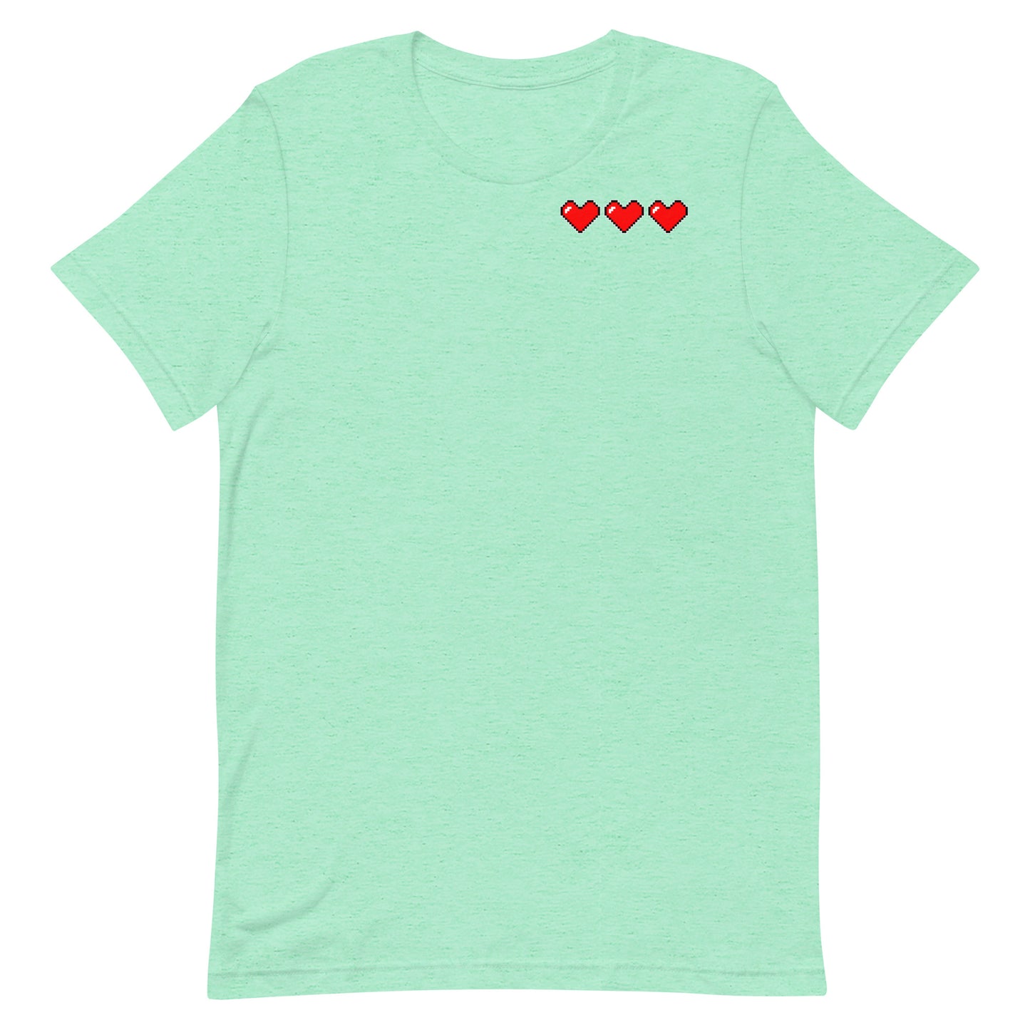 Three hearts - T-Shirt - Heathered, color blends