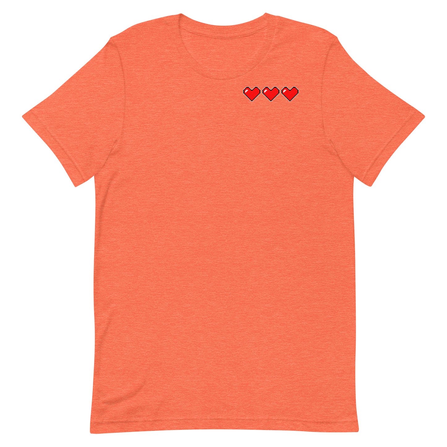 Three hearts - T-Shirt - Heathered, color blends