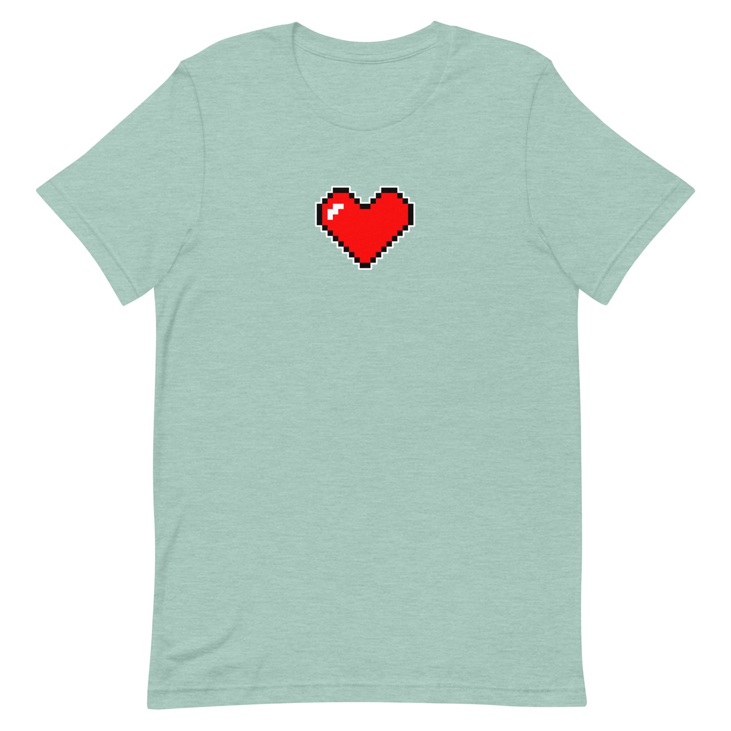 Large heart - T-Shirt - Heathered, color blends
