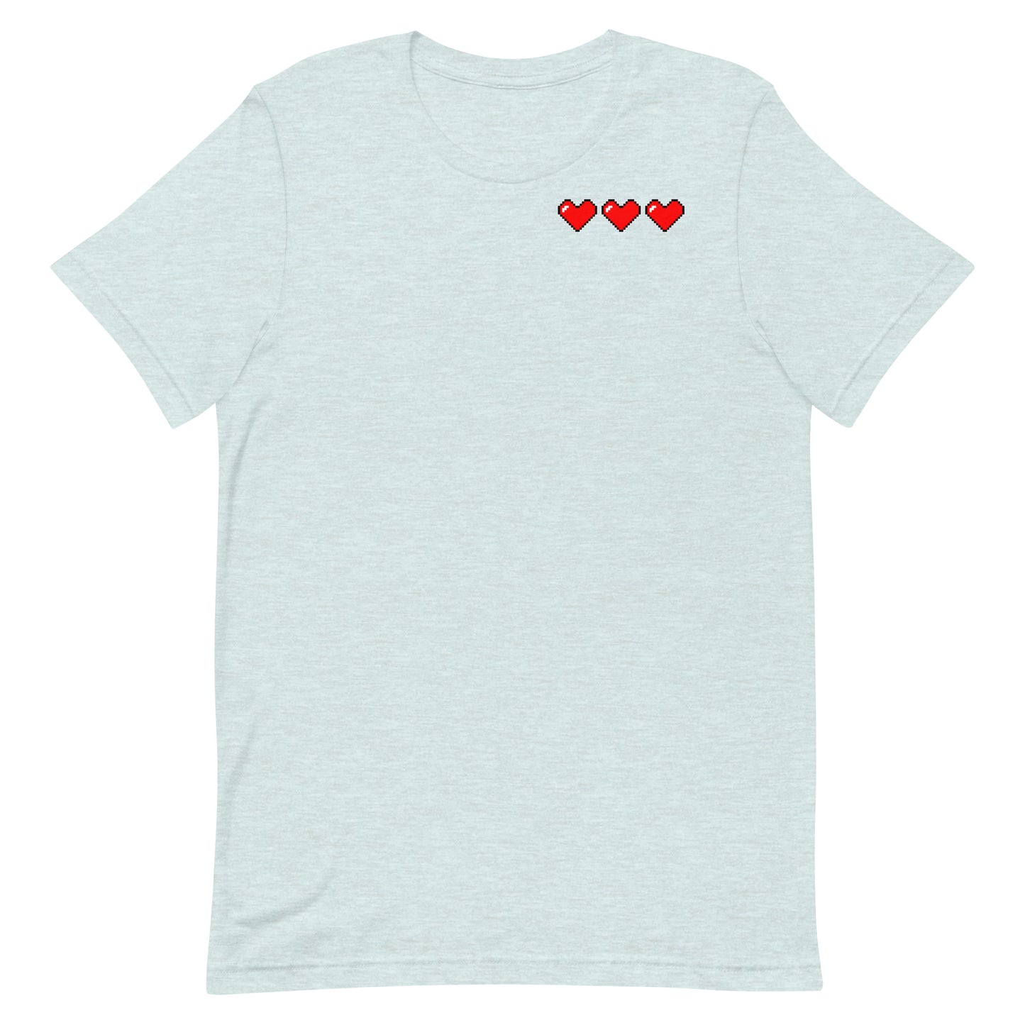 Three hearts - T-Shirt - Heathered, color blends