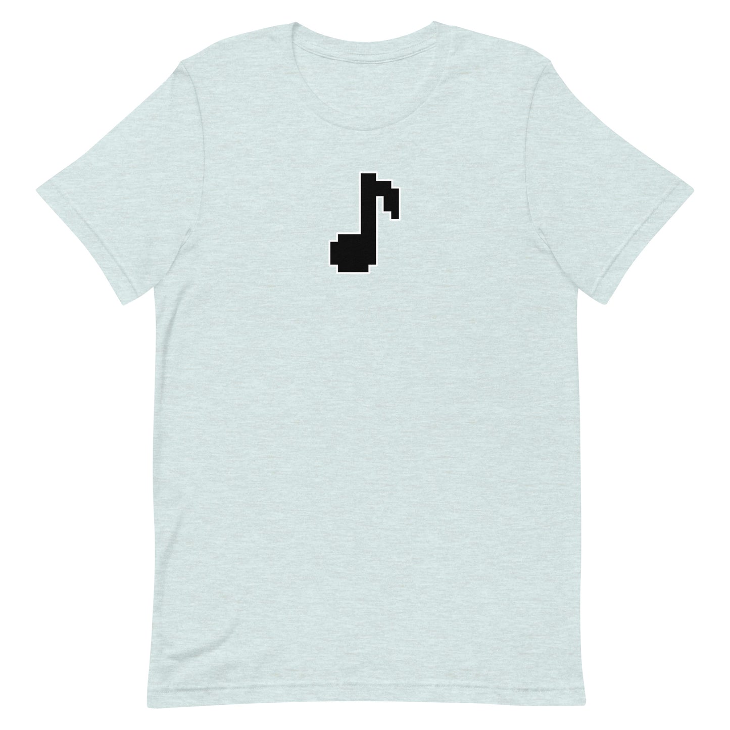 8bit note - T-Shirt (B) - Heathered, color blends