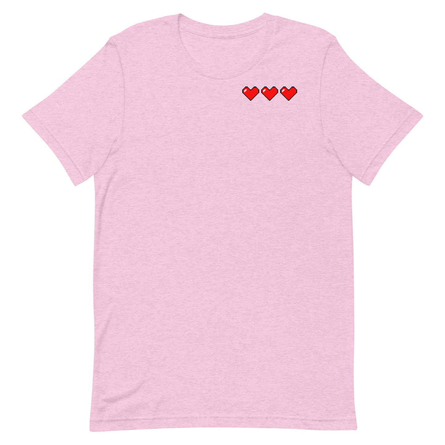 Three hearts - T-Shirt - Heathered, color blends