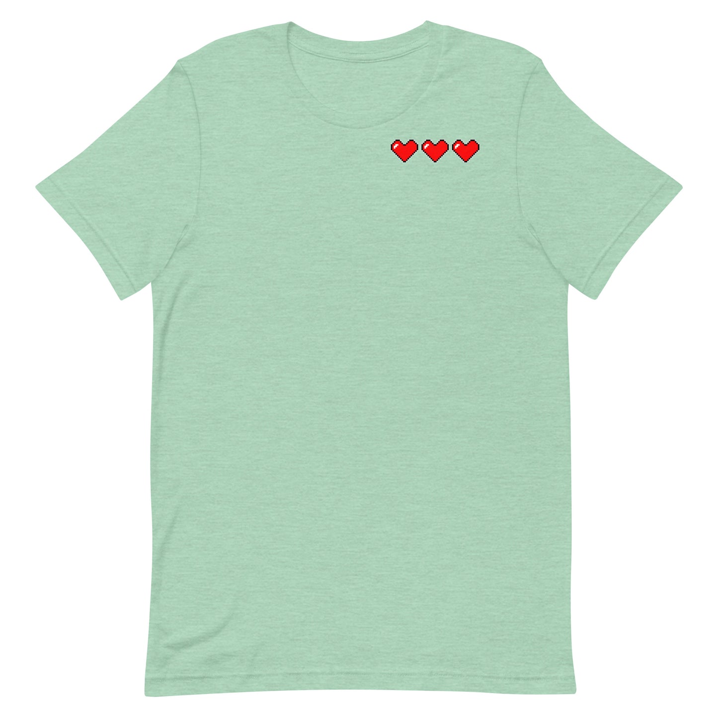 Three hearts - T-Shirt - Heathered, color blends