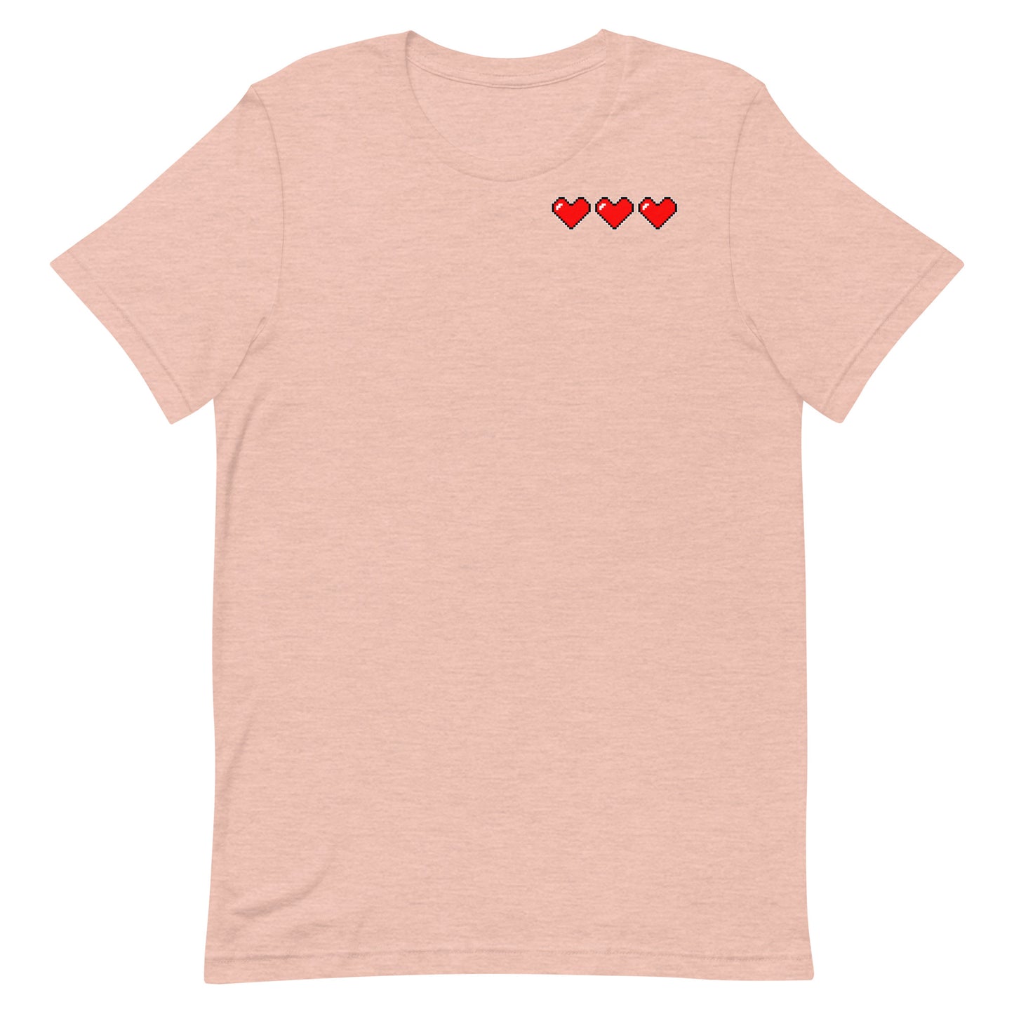Three hearts - T-Shirt - Heathered, color blends