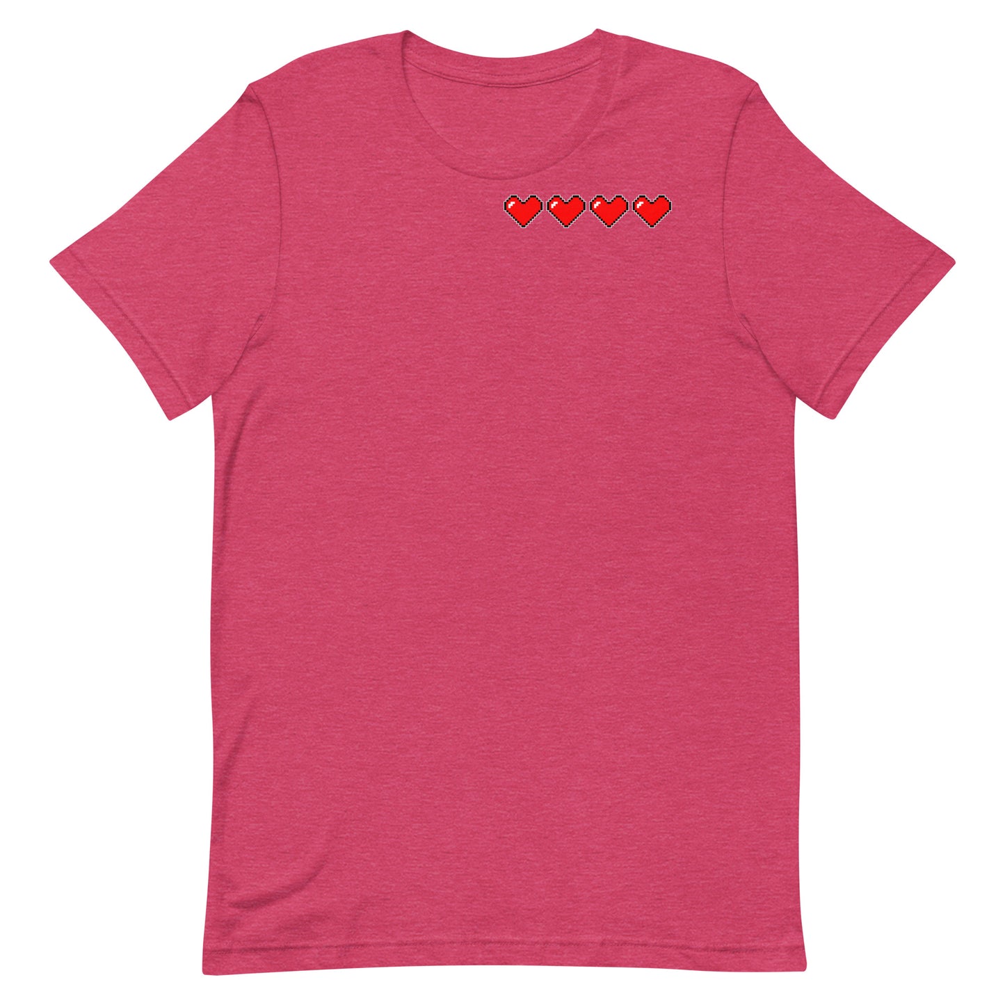 Four hearts - T-Shirt - Heathered, color blends