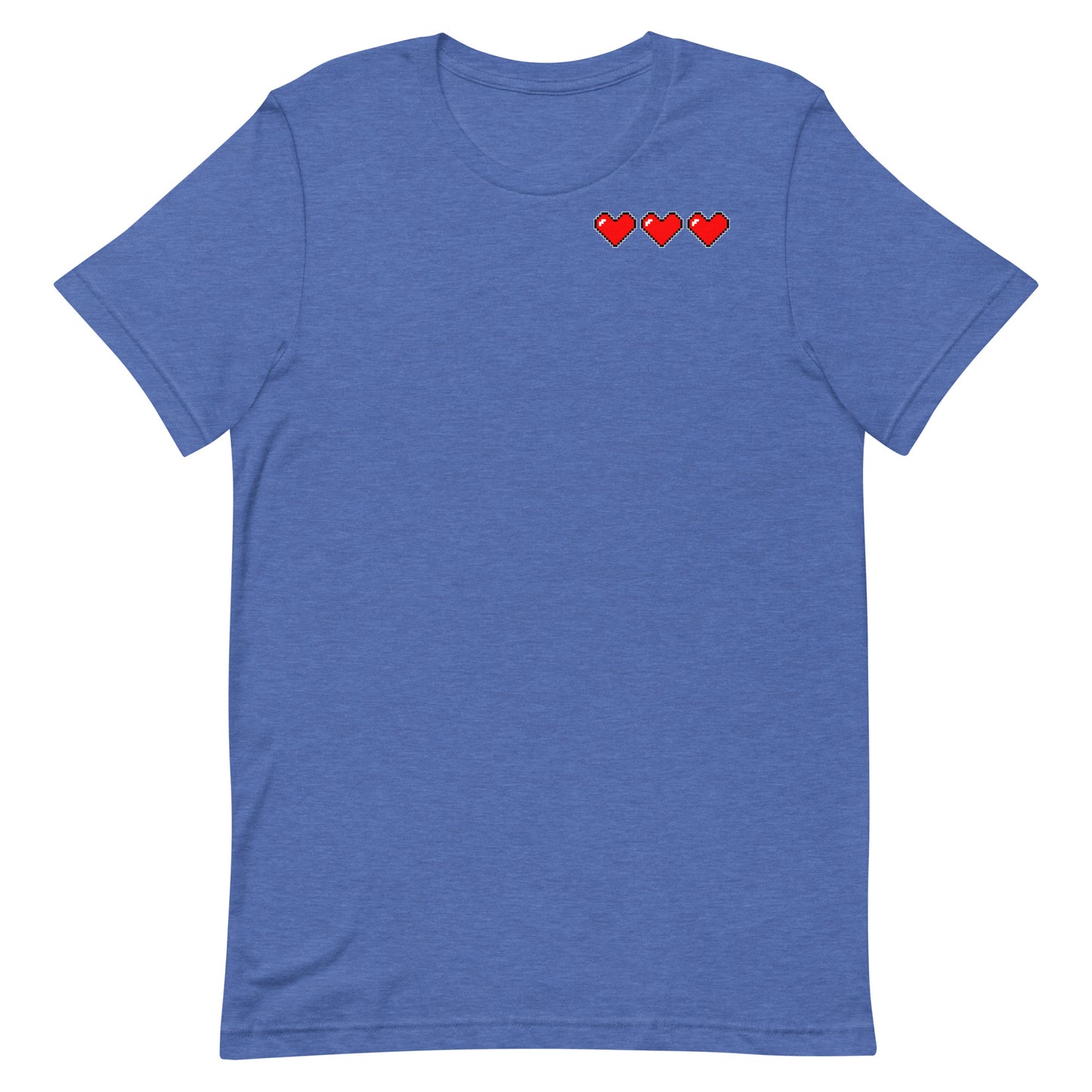Three hearts - T-Shirt - Heathered, color blends