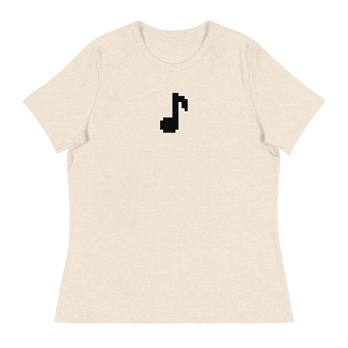8bit note - Contoured, Relaxed T-Shirt (B)