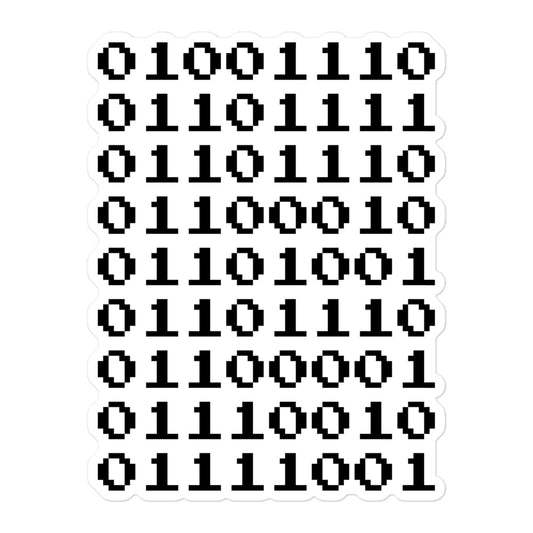 "Nonbinary" in binary - Stickers