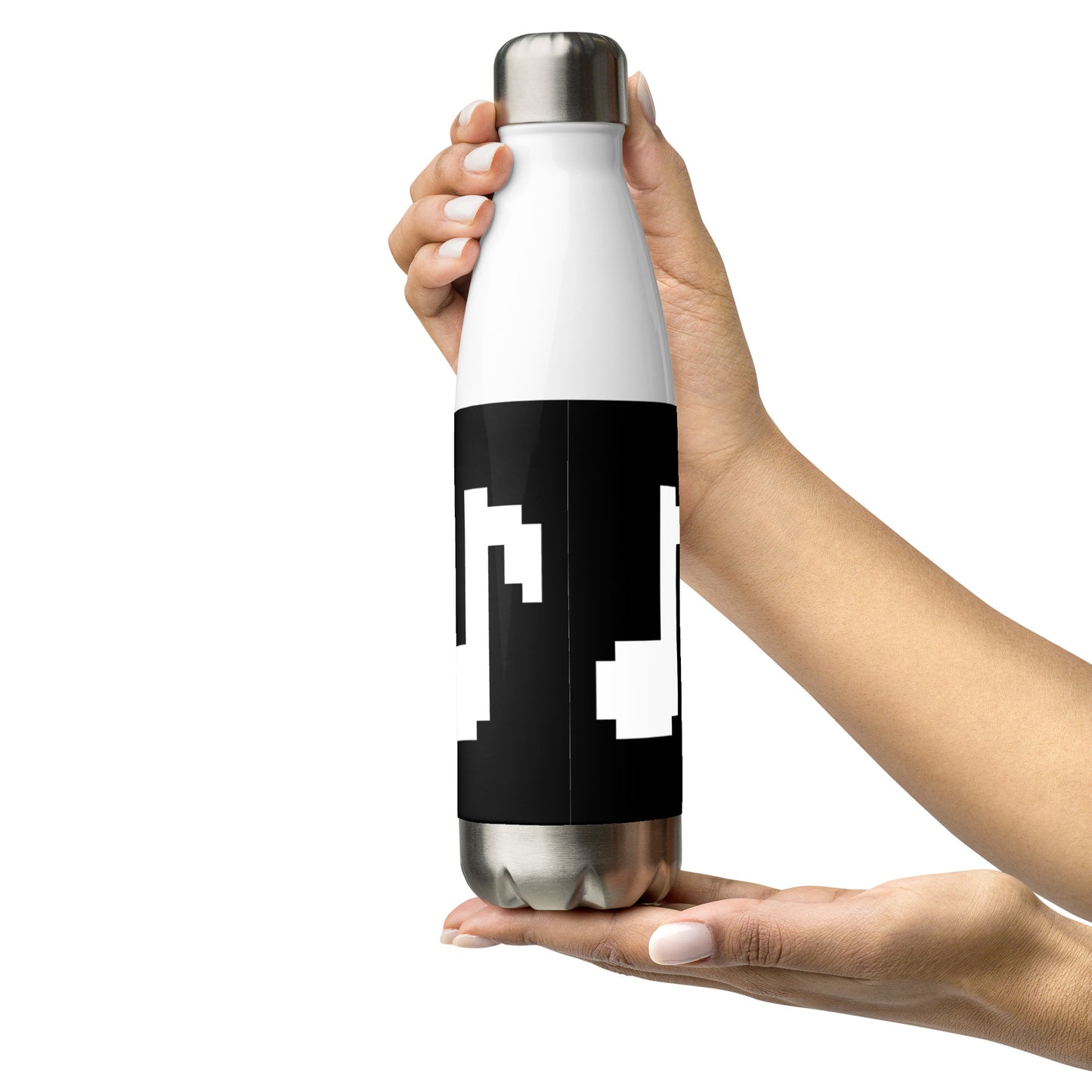 8bit note - Stainless Steel Water Bottle (W)