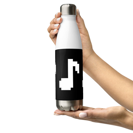 8bit note - Stainless Steel Water Bottle (W)