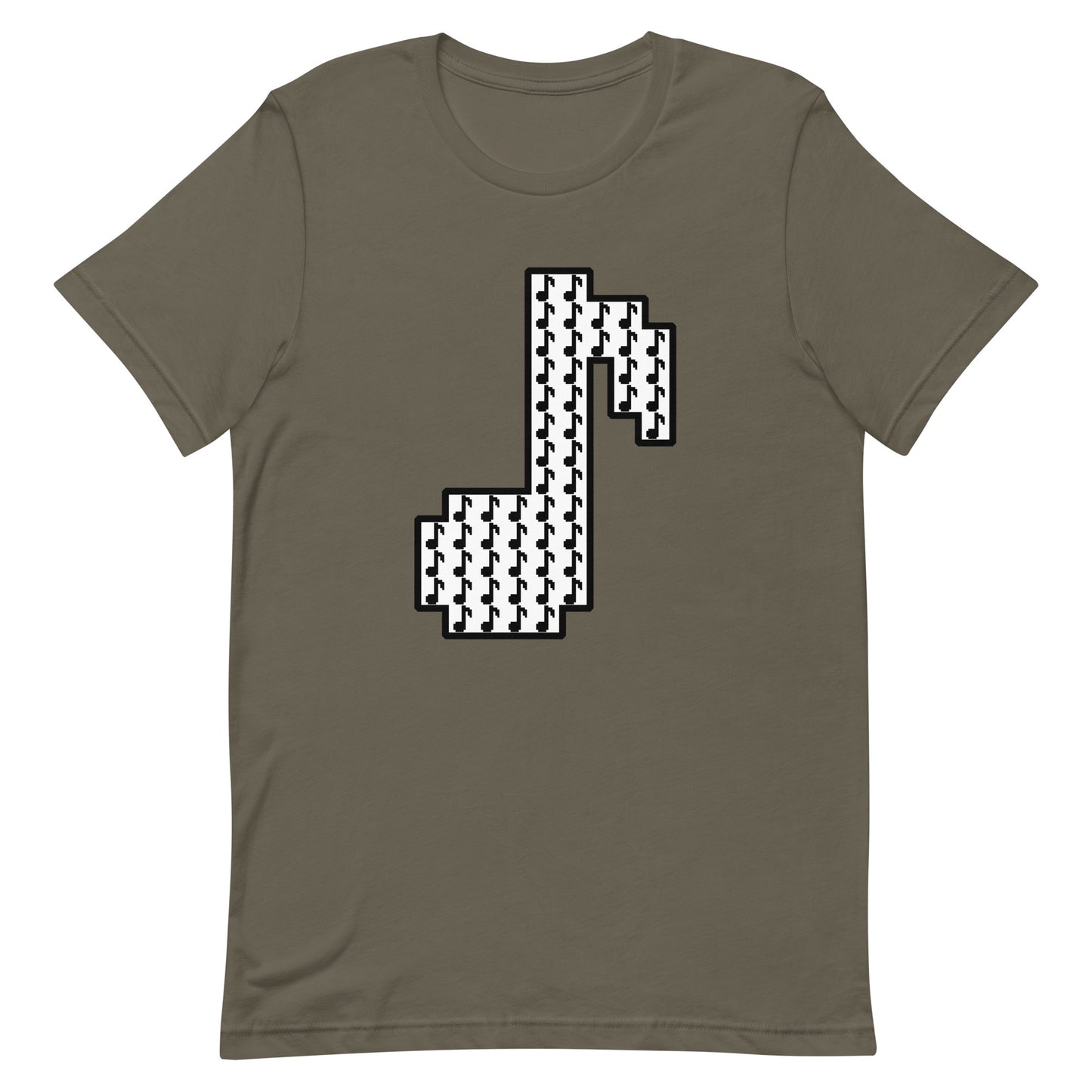 8bit note mosaic - T-Shirt (W) - Solid colors