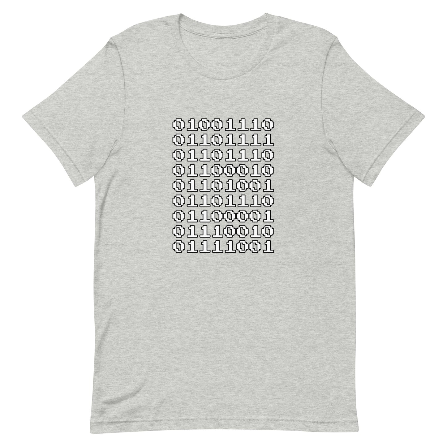 "Nonbinary" in binary - T-Shirt (W) - Heathered, color blends