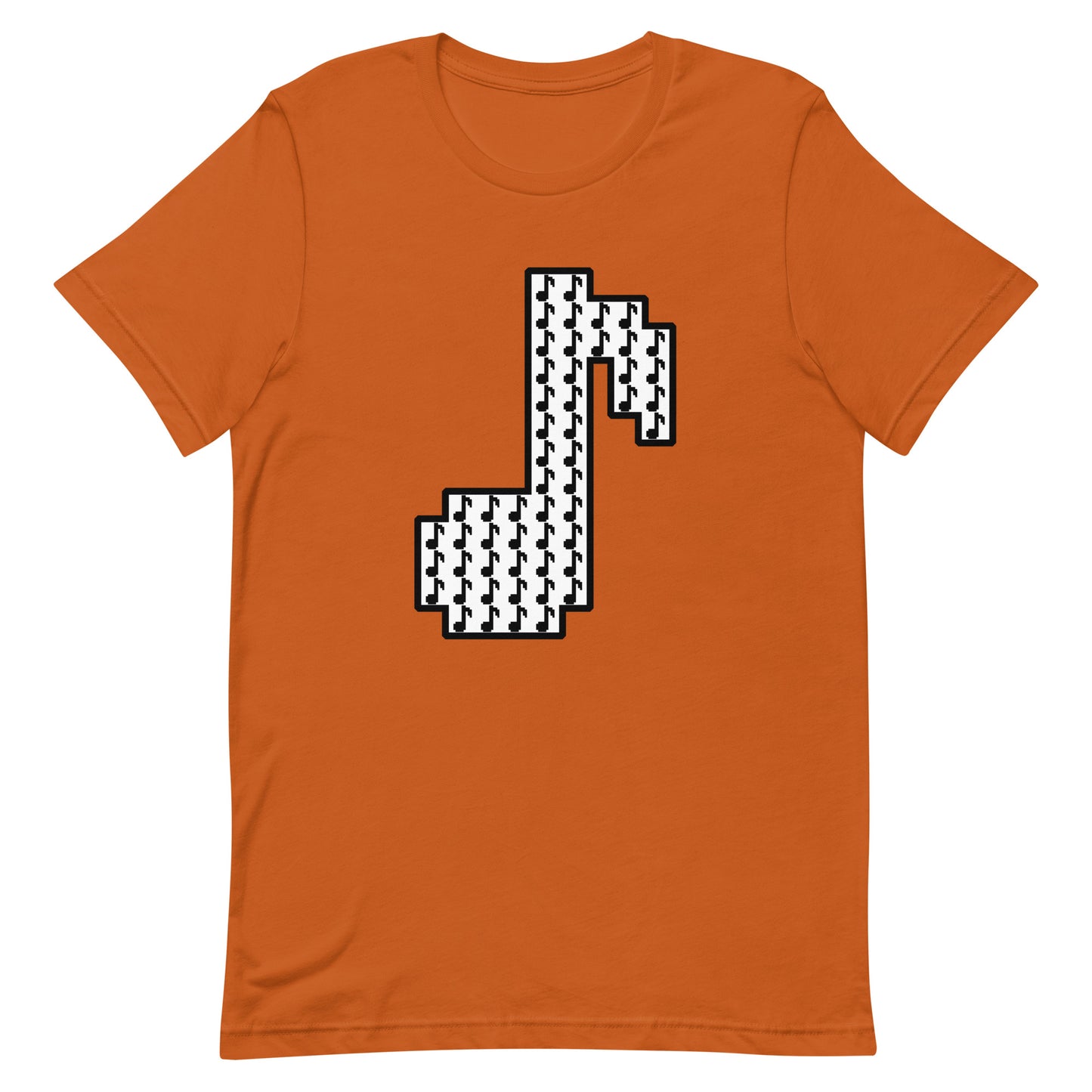 8bit note mosaic - T-Shirt (W) - Solid colors