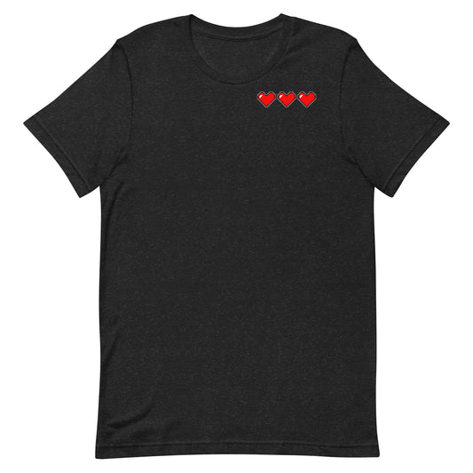 Three hearts - T-Shirt - Heathered, color blends