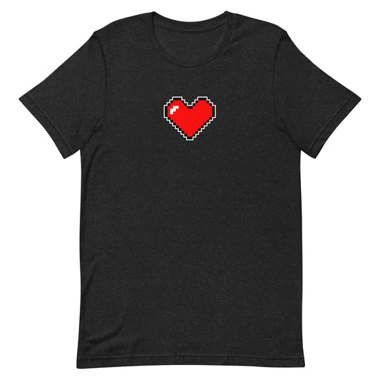 Large heart - T-Shirt - Heathered, color blends