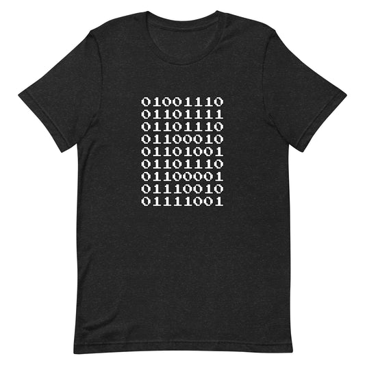 "Nonbinary" in binary - T-Shirt (W) - Heathered, color blends