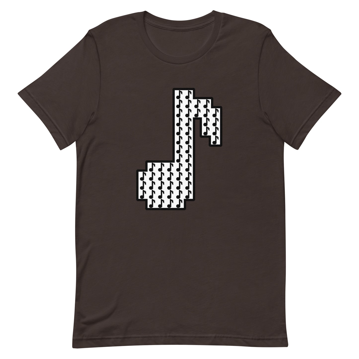 8bit note mosaic - T-Shirt (W) - Solid colors