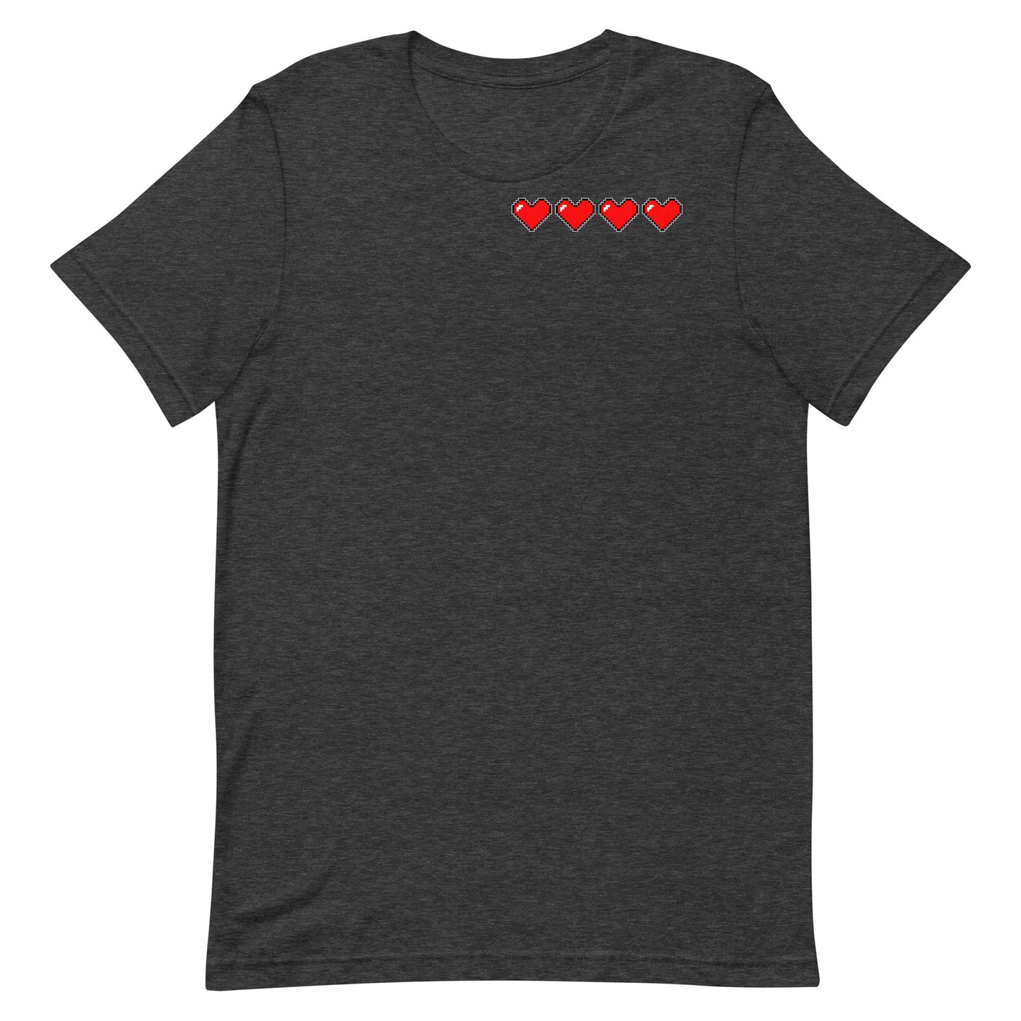 Four hearts - T-Shirt - Heathered, color blends