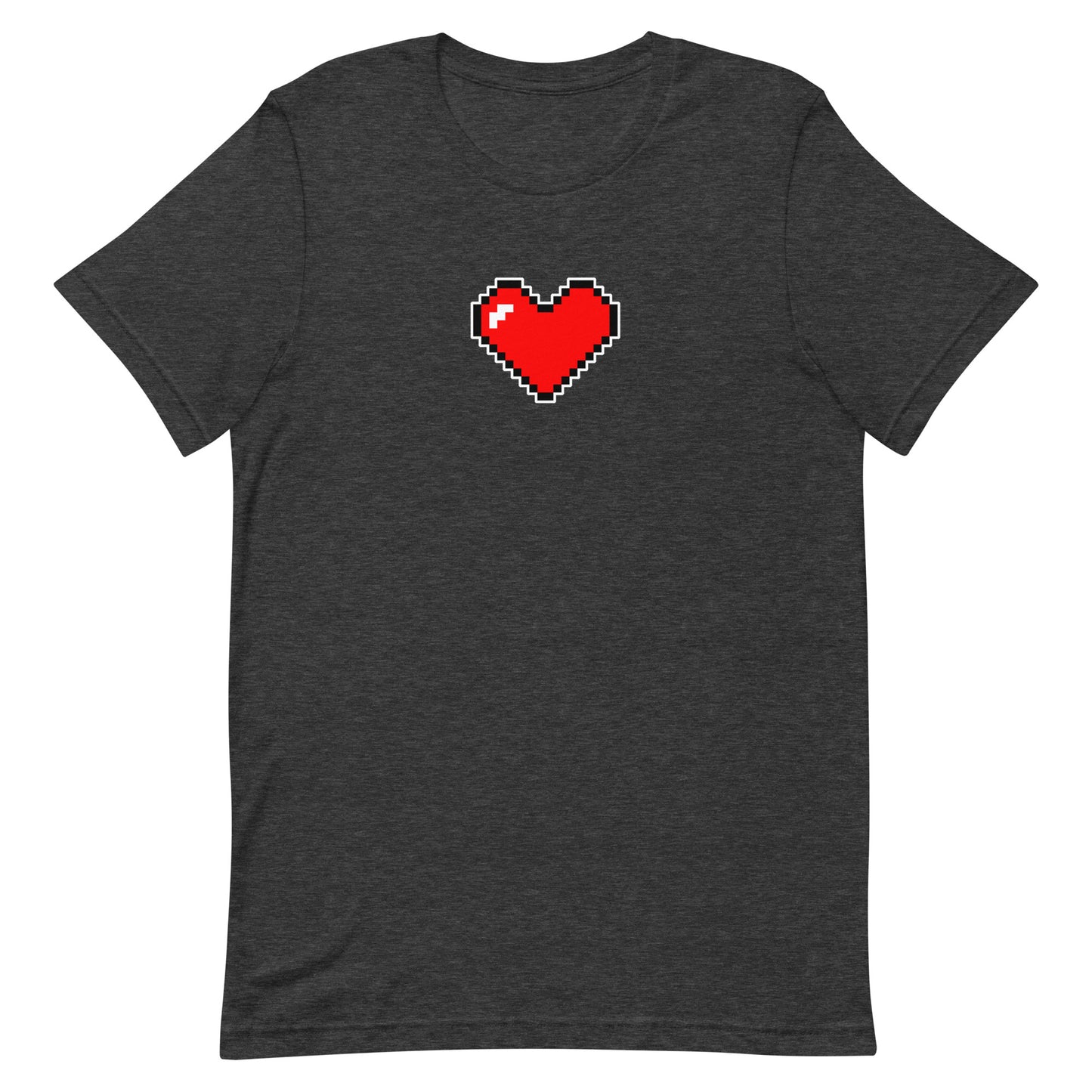 Large heart - T-Shirt - Heathered, color blends