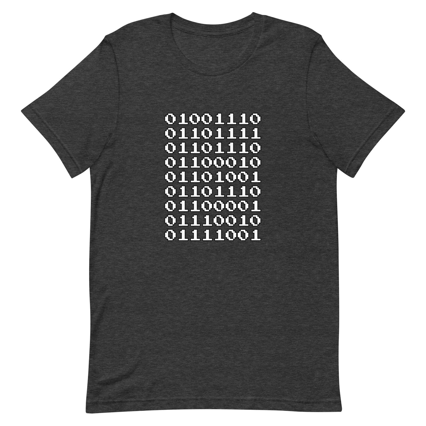 "Nonbinary" in binary - T-Shirt (W) - Heathered, color blends