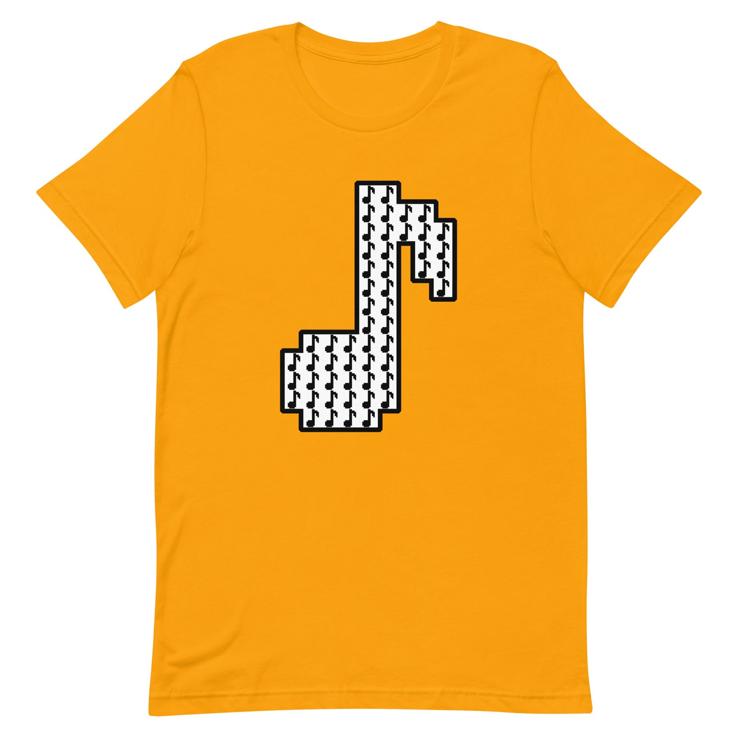 8bit note mosaic - T-Shirt (W) - Solid colors