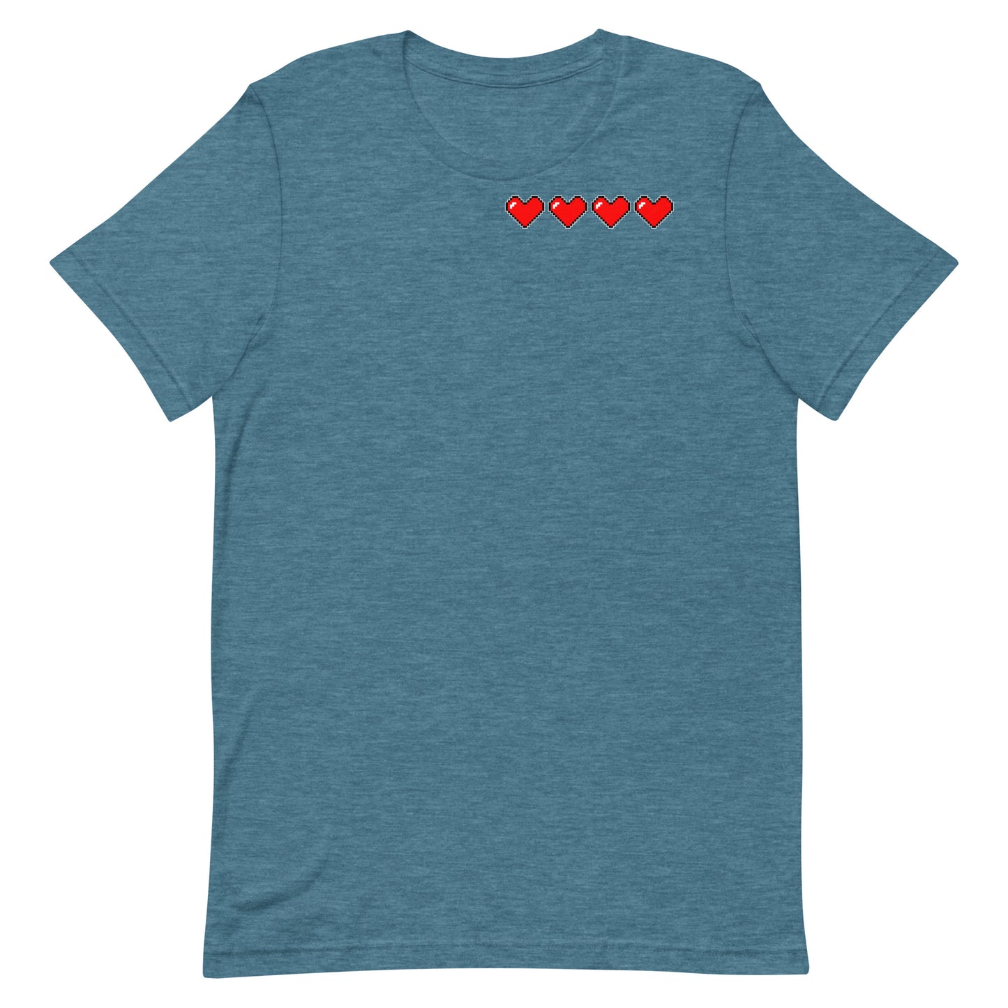 Four hearts - T-Shirt - Heathered, color blends