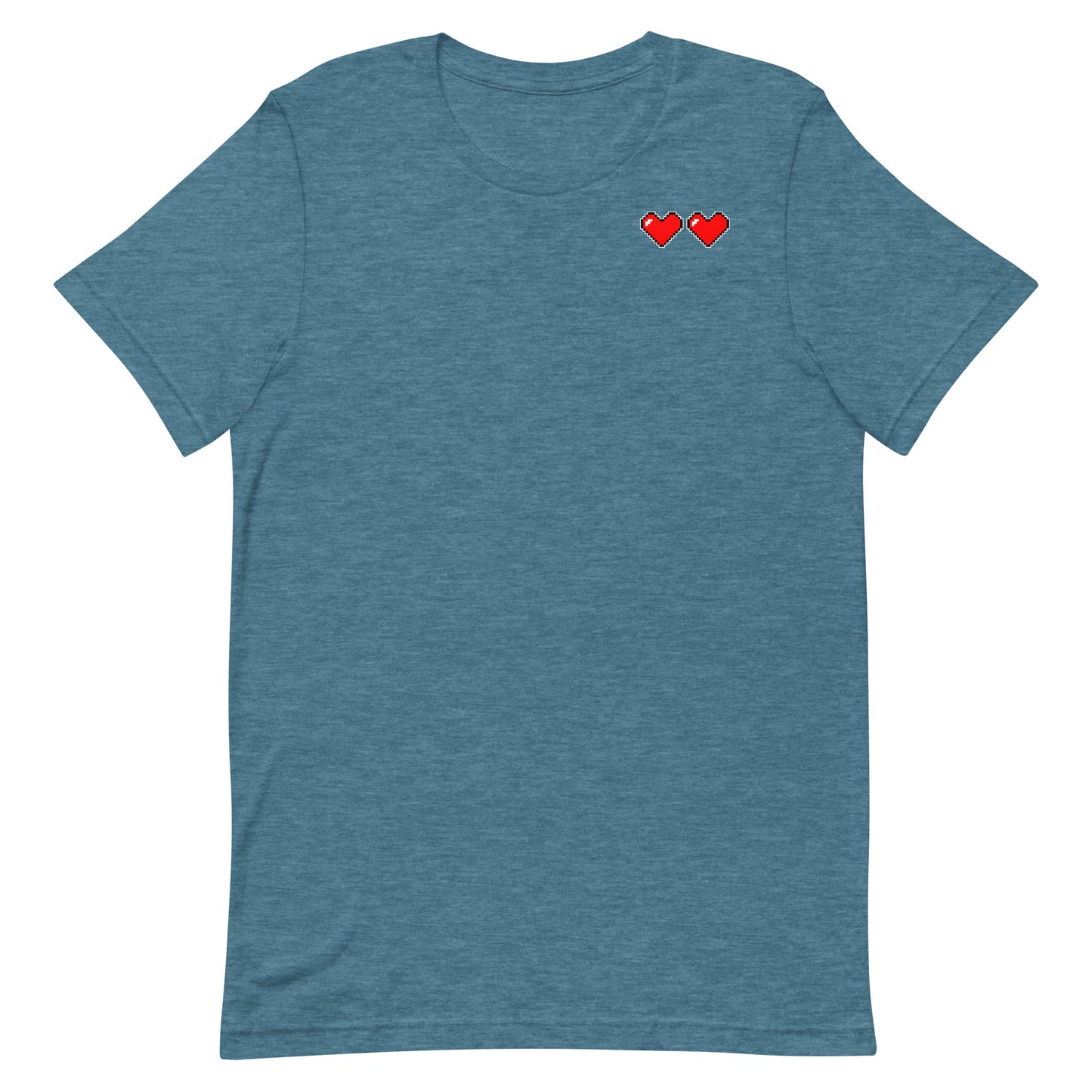 Two hearts - T-Shirt - Heathered, color blends