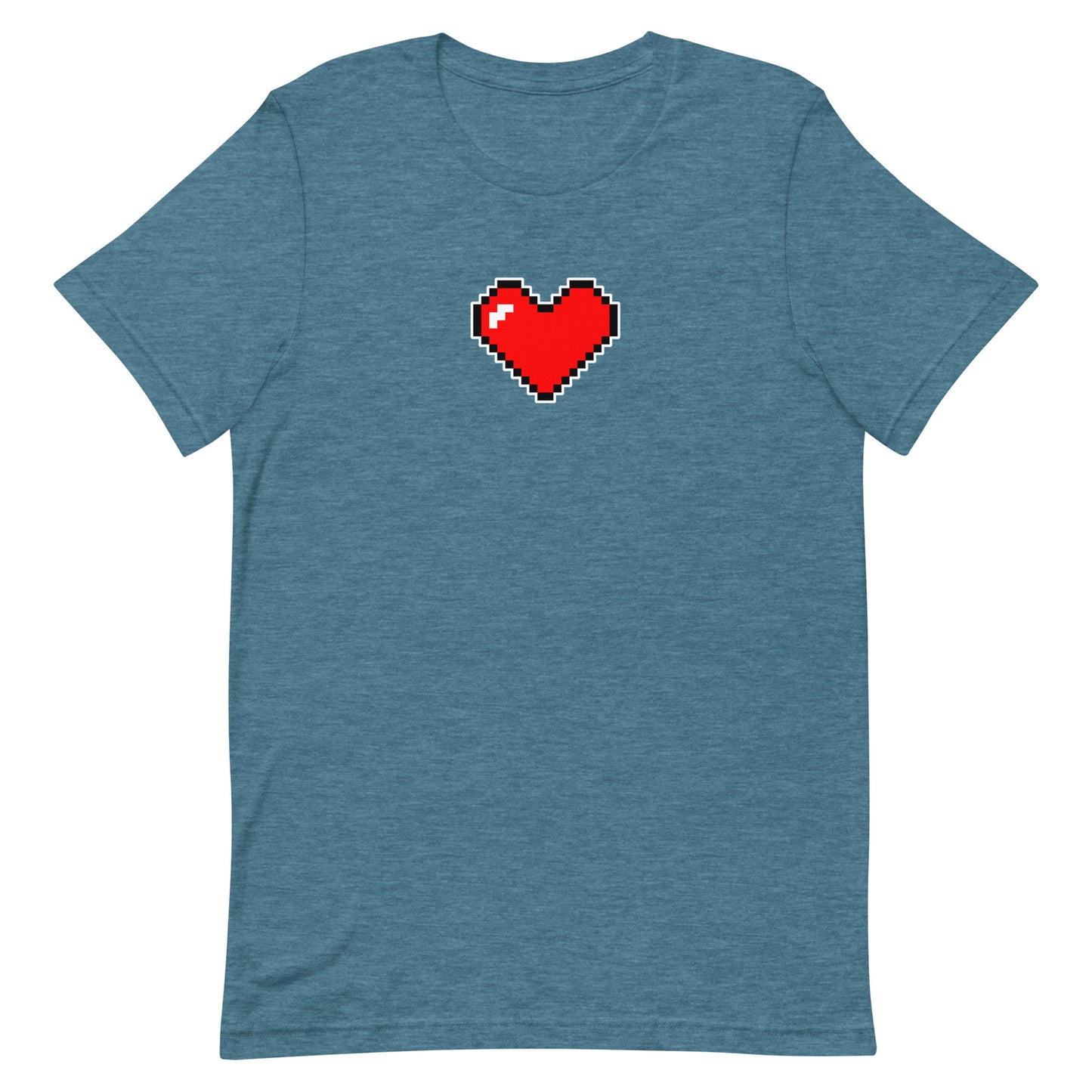 Large heart - T-Shirt - Heathered, color blends