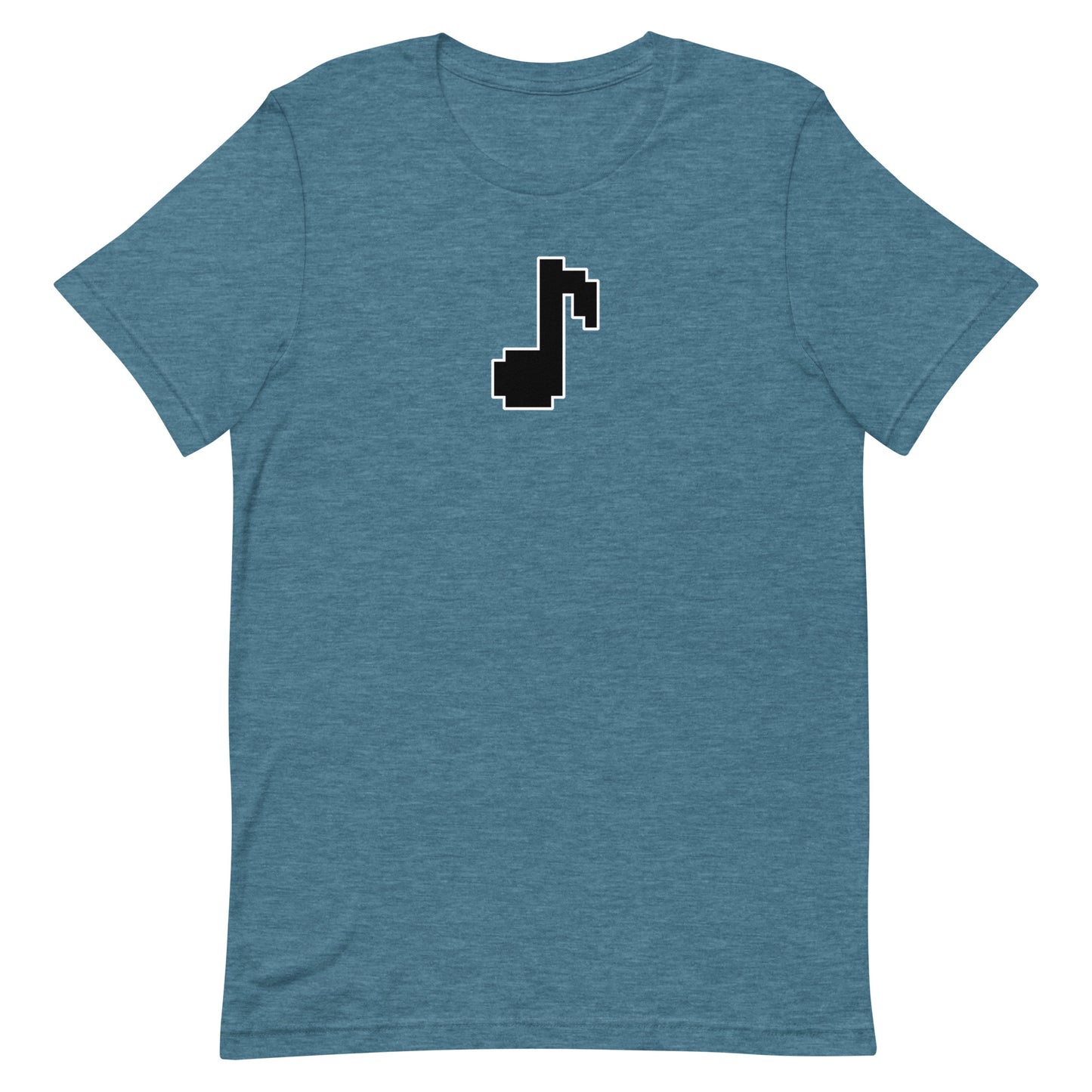 8bit note - T-Shirt (B) - Heathered, color blends