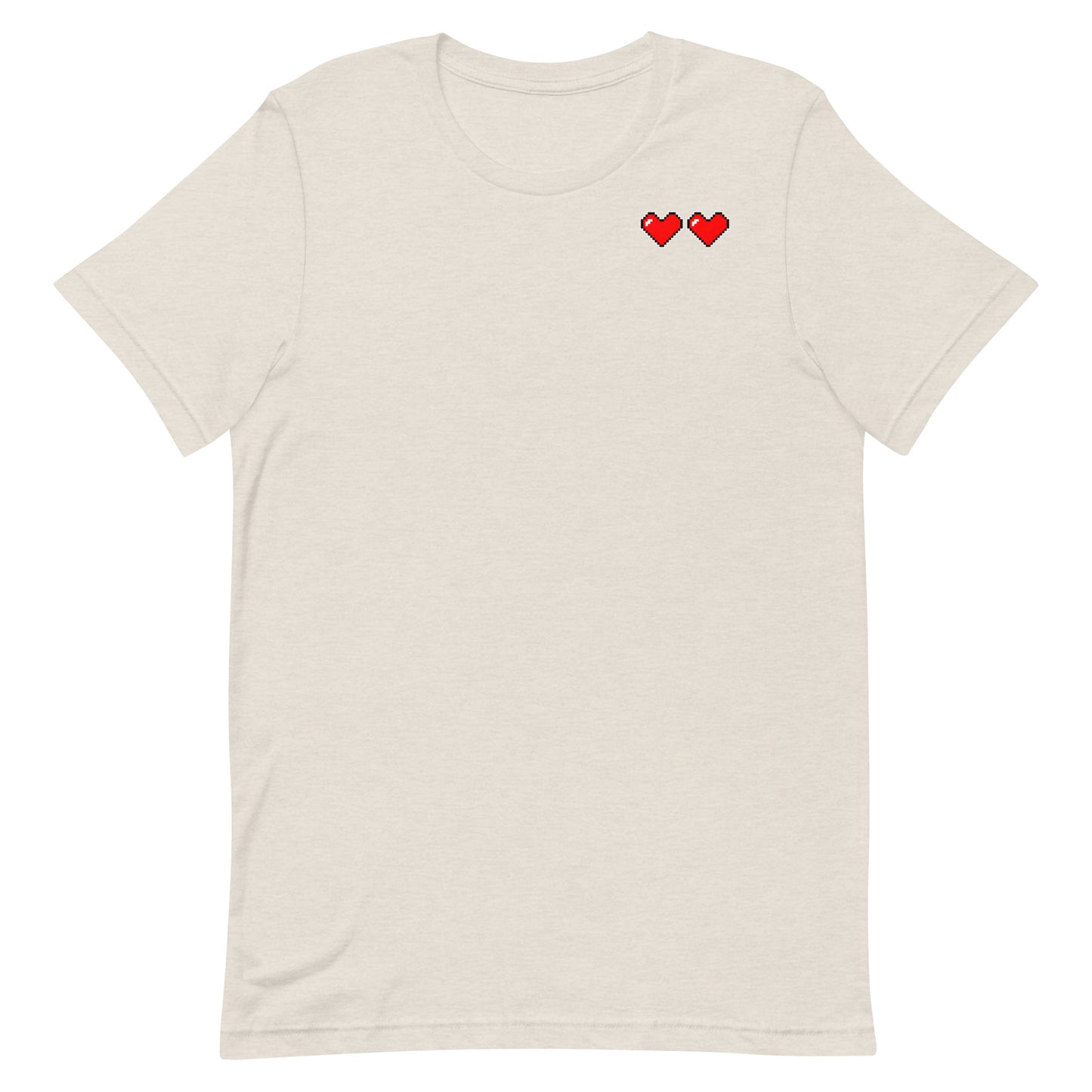 Two hearts - T-Shirt - Heathered, color blends