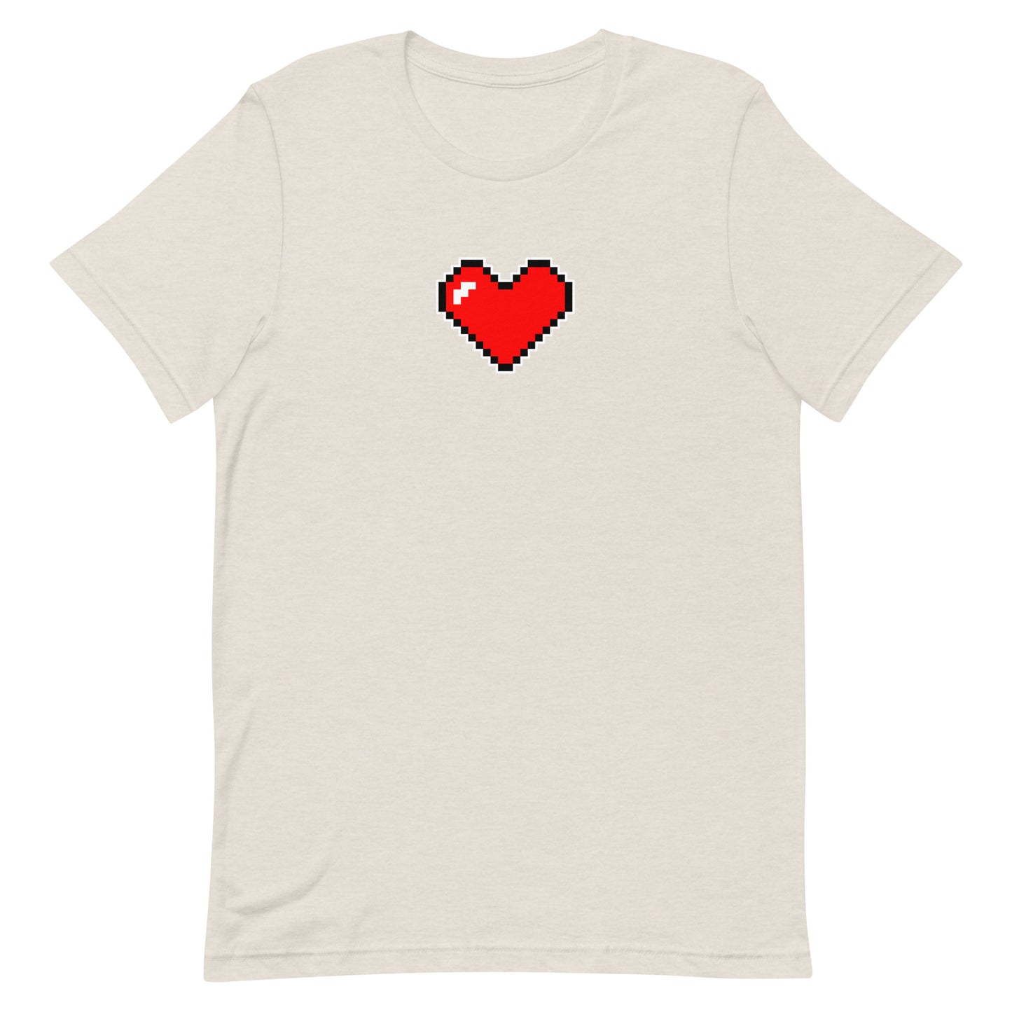 Large heart - T-Shirt - Heathered, color blends