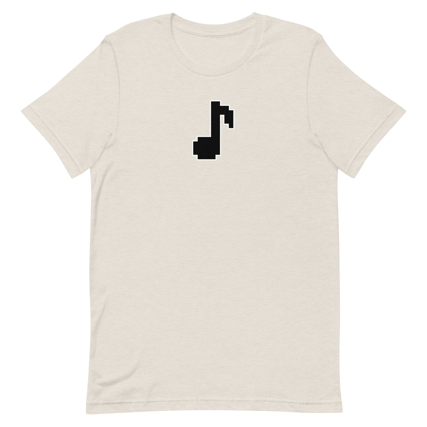 8bit note - T-Shirt (B) - Heathered, color blends