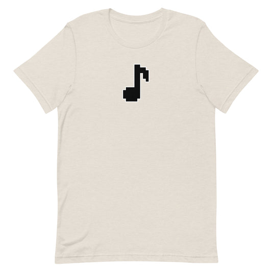 8bit note - T-Shirt (B) - Heathered, color blends