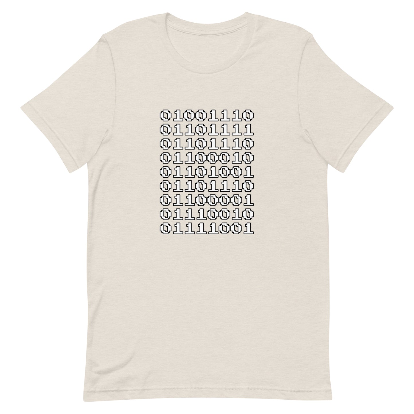 "Nonbinary" in binary - T-Shirt (W) - Heathered, color blends