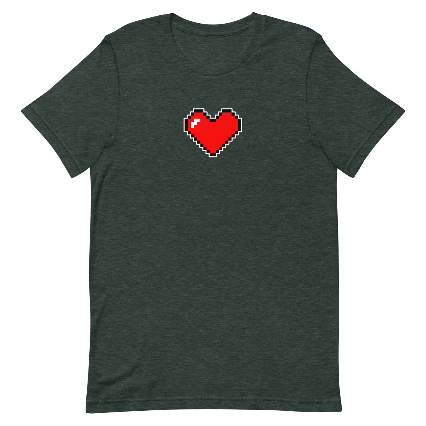 Large heart - T-Shirt - Heathered, color blends