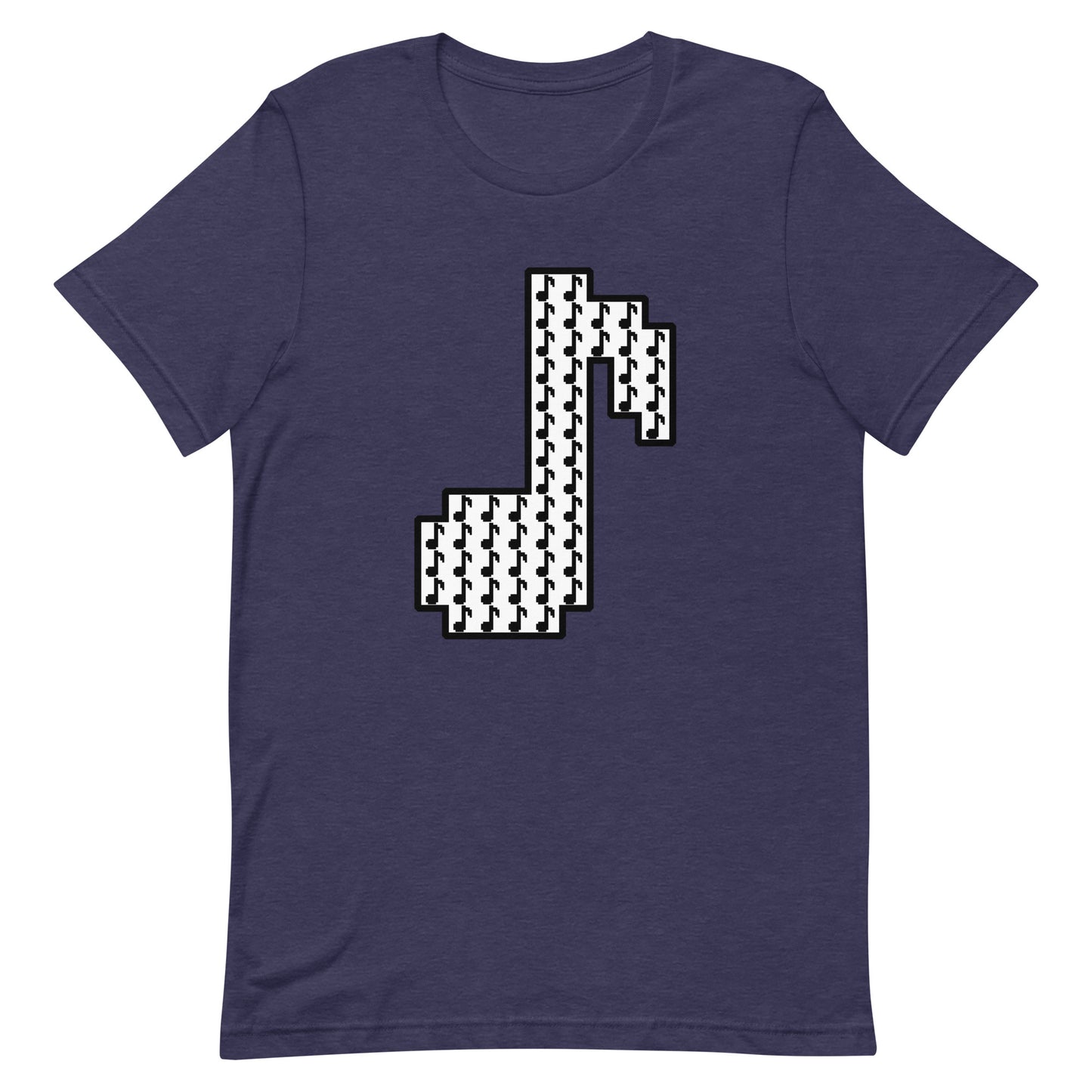 8bit note mosaic - T-Shirt (W) - Heathered, color blends