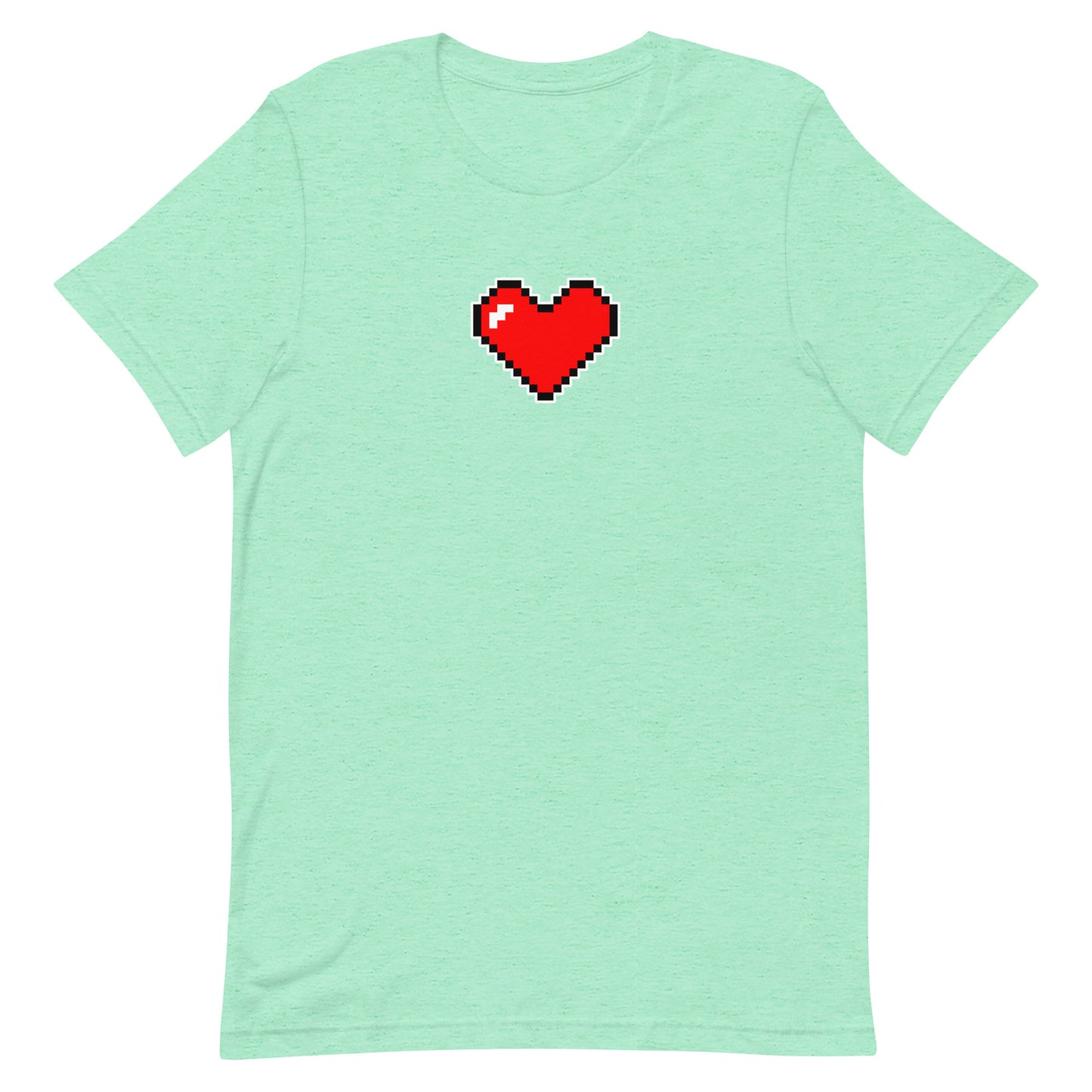 Large heart - T-Shirt - Heathered, color blends