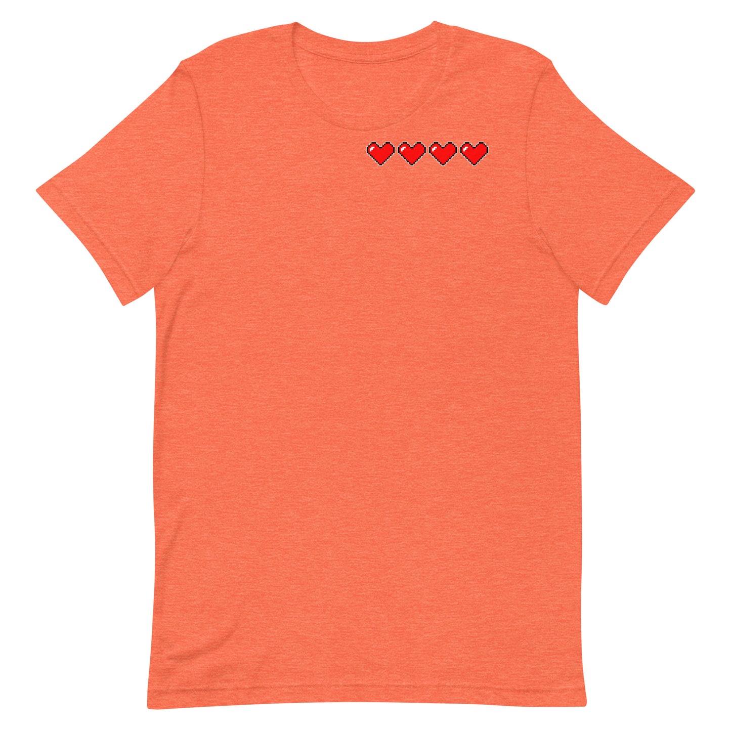 Four hearts - T-Shirt - Heathered, color blends