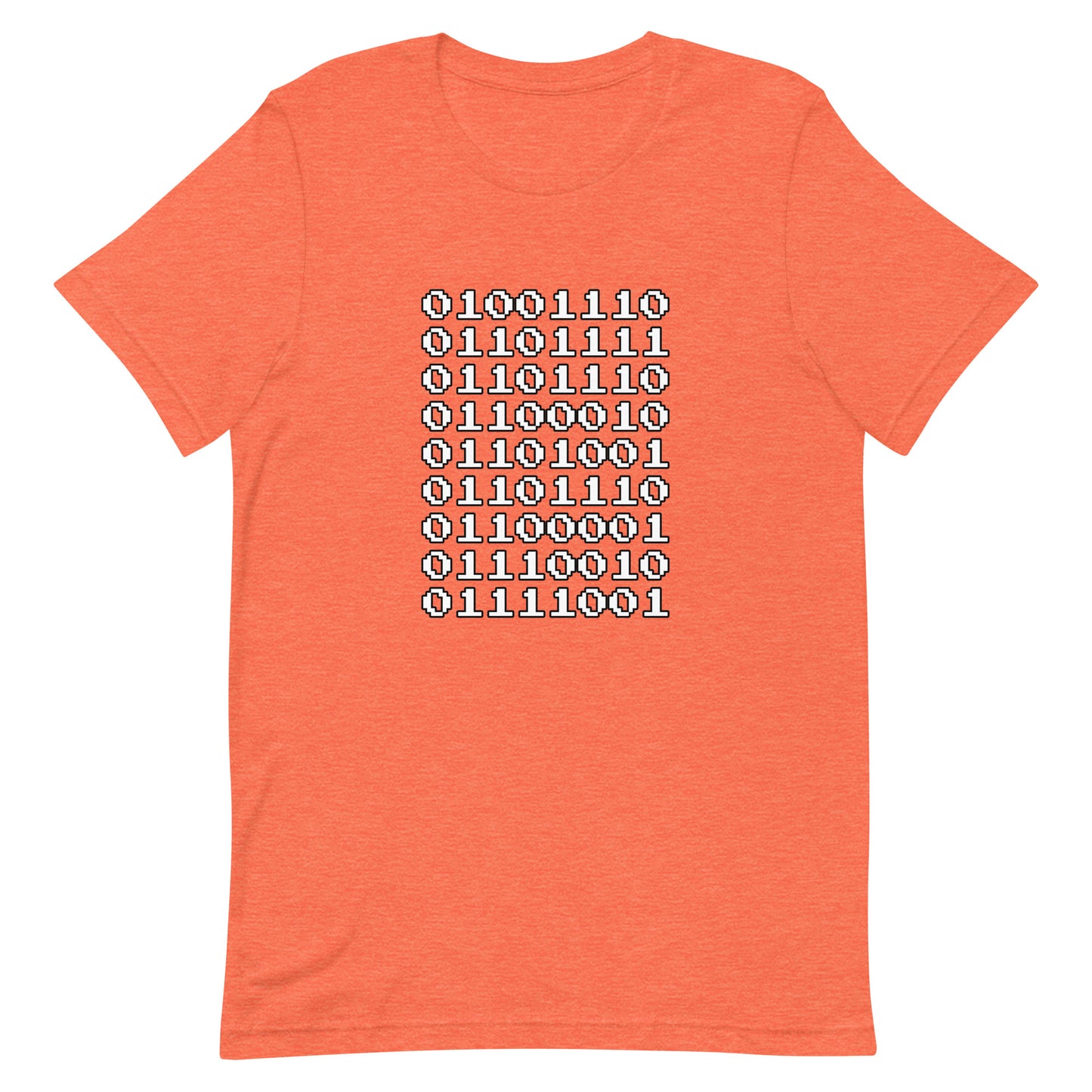 "Nonbinary" in binary - T-Shirt (W) - Heathered, color blends