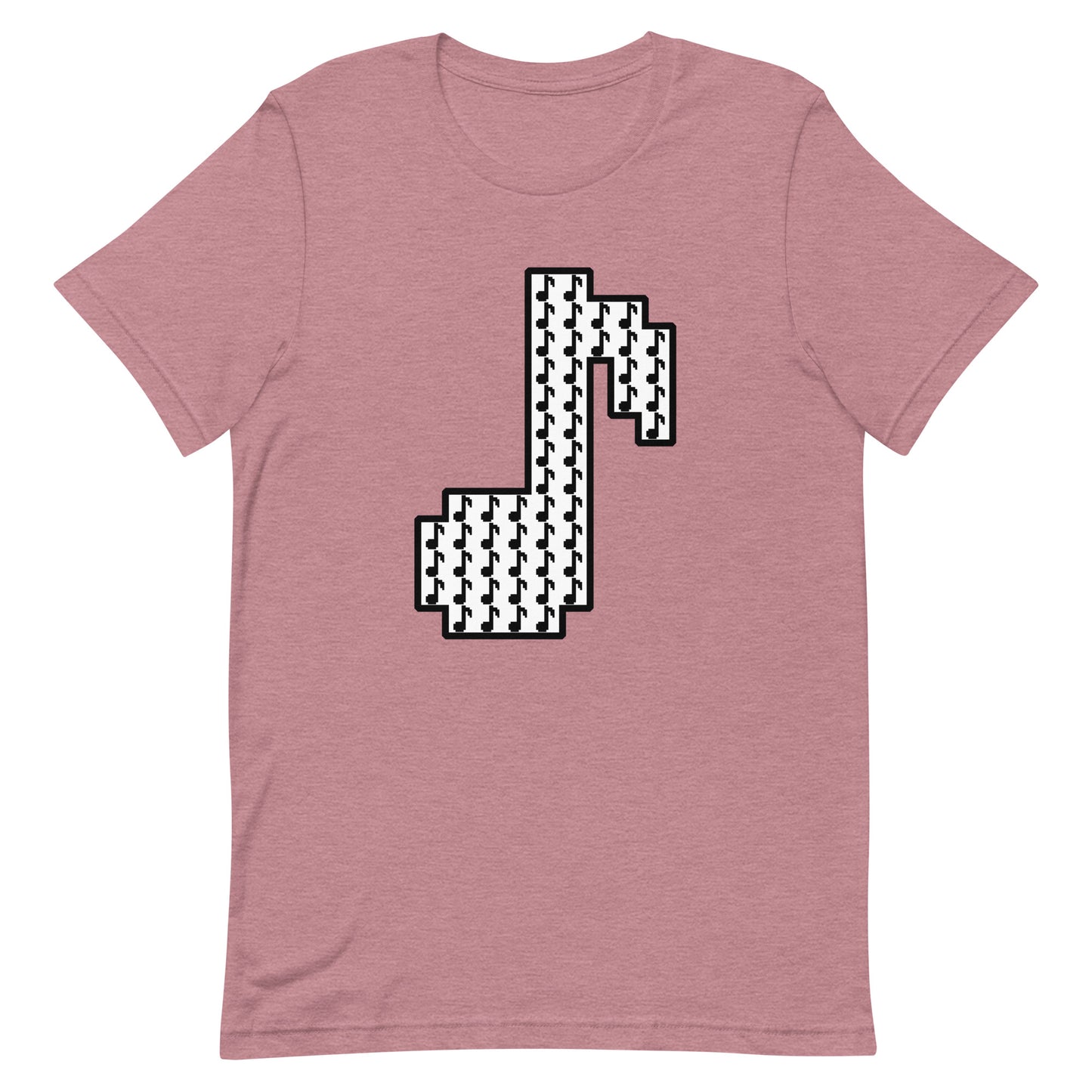 8bit note mosaic - T-Shirt (W) - Heathered, color blends