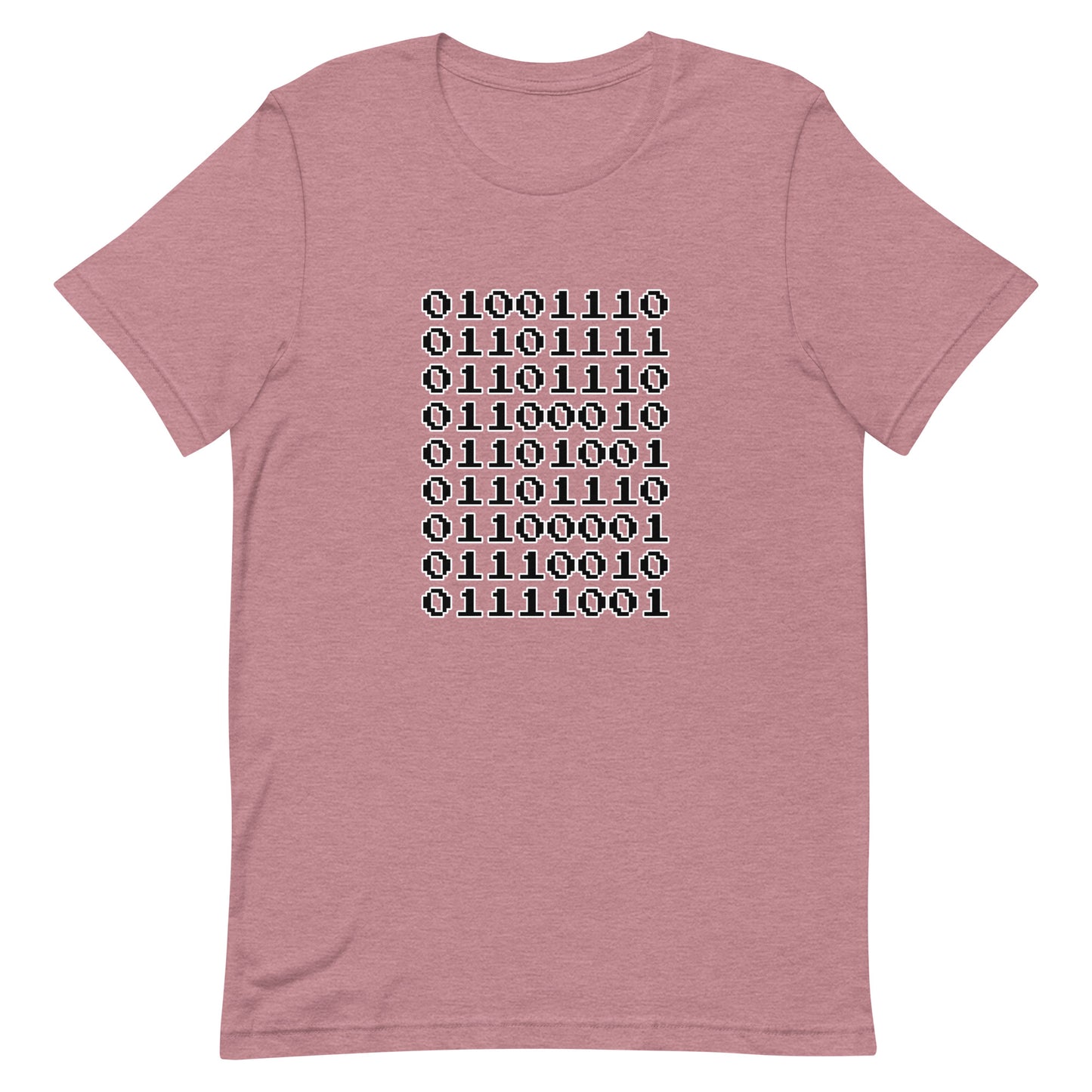 "Nonbinary" in binary - T-Shirt (B) - Heathered, color blends