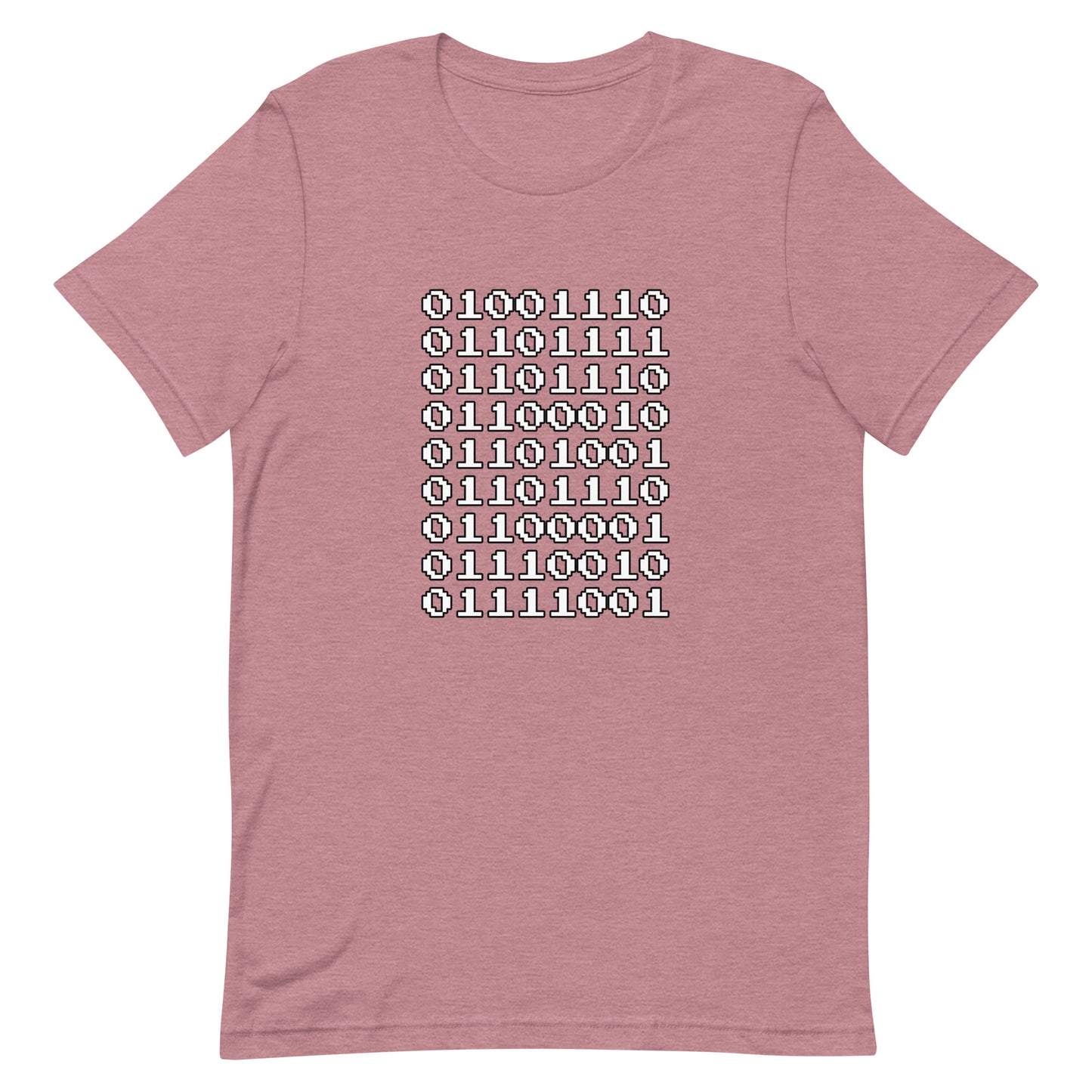 "Nonbinary" in binary - T-Shirt (W) - Heathered, color blends