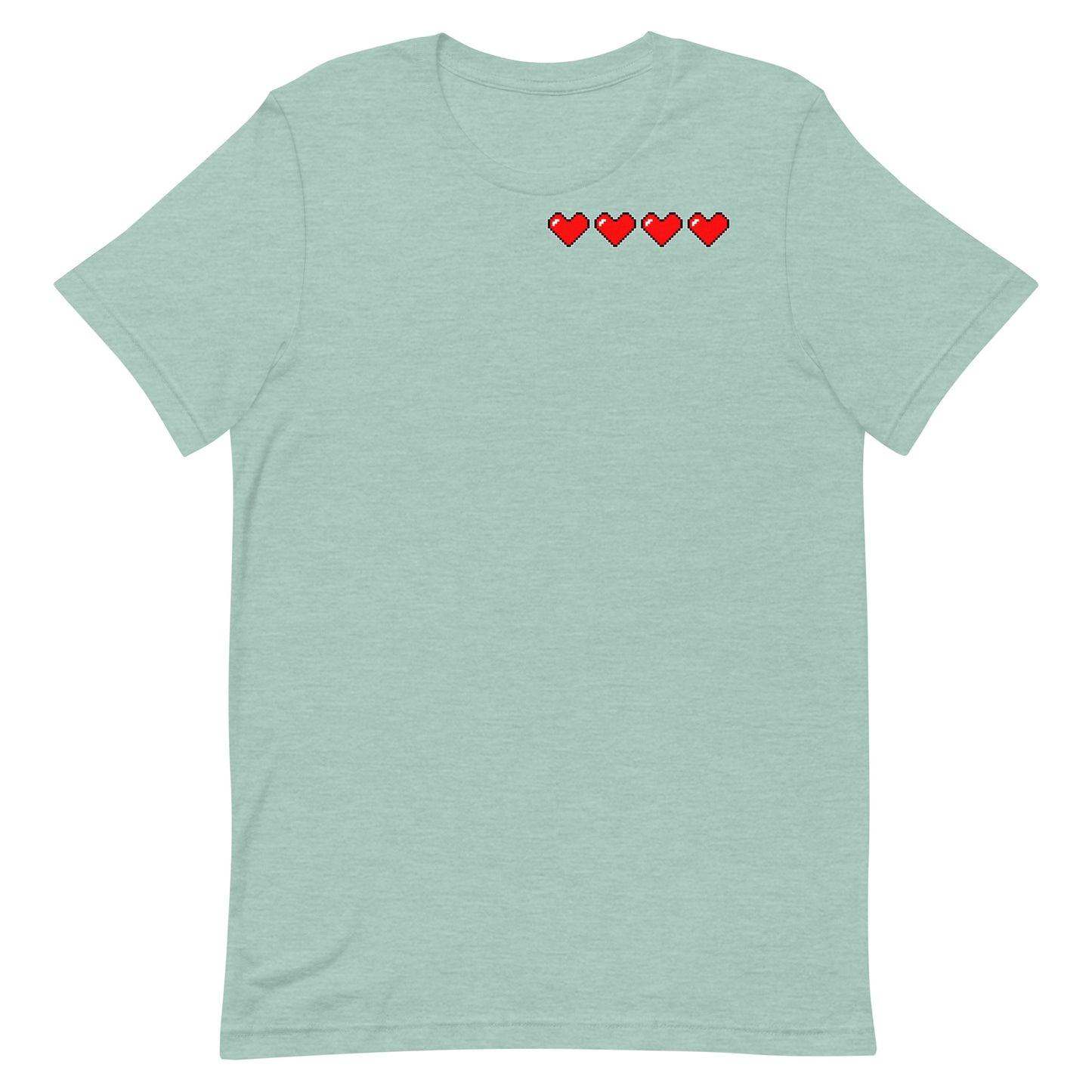 Four hearts - T-Shirt - Heathered, color blends