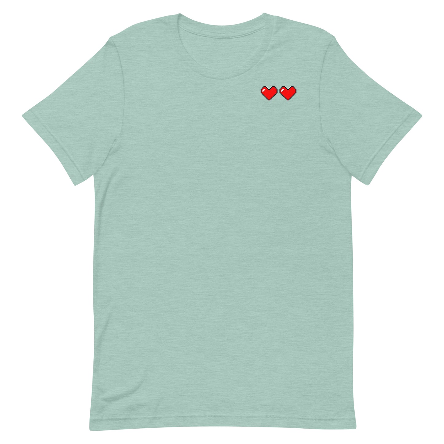 Two hearts - T-Shirt - Heathered, color blends