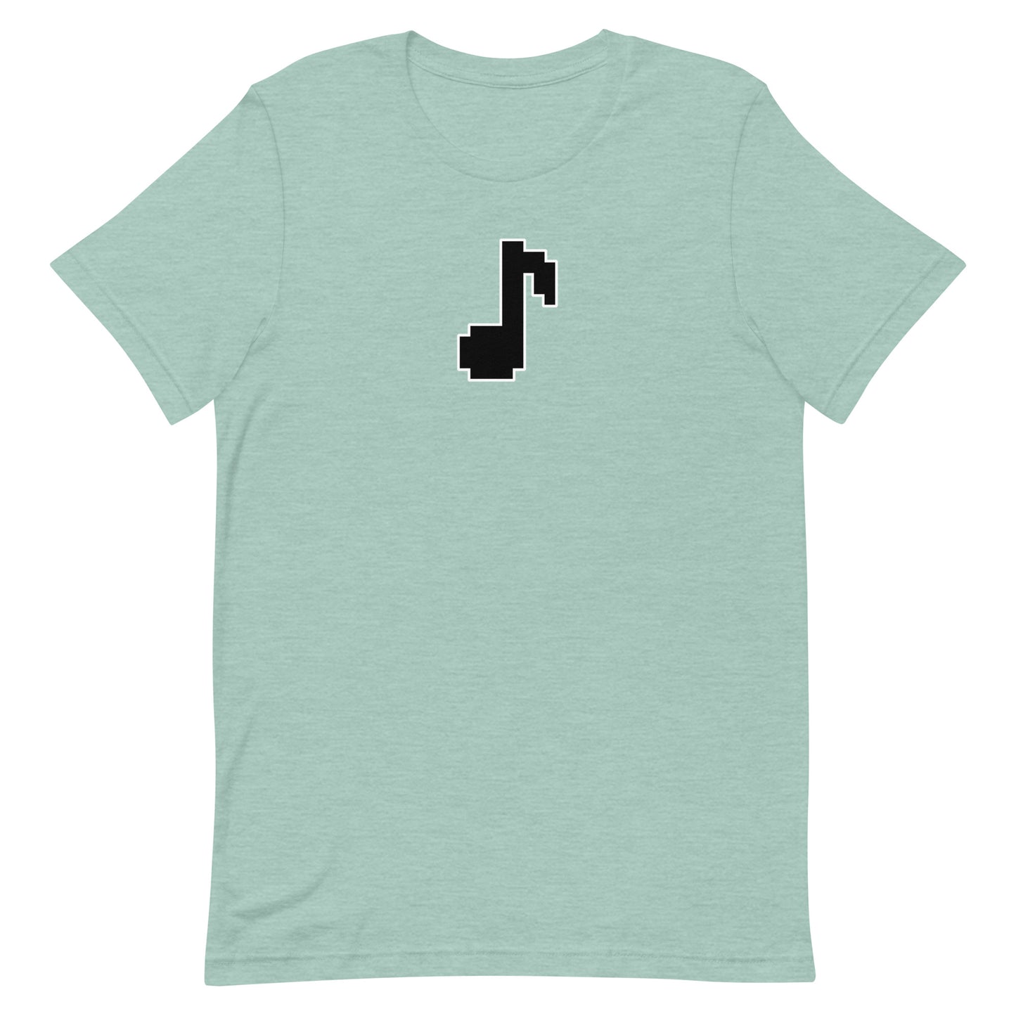 8bit note - T-Shirt (B) - Heathered, color blends